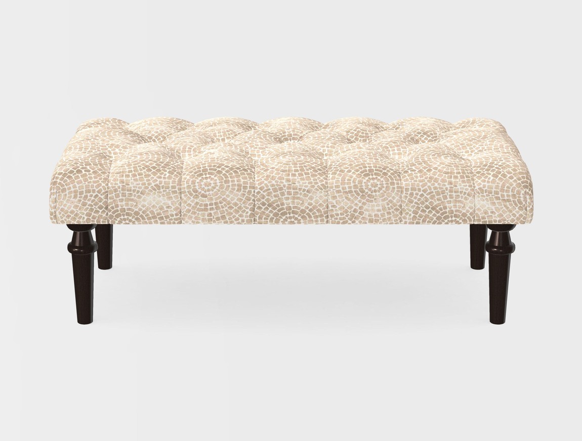 Small Buttoned Footstool