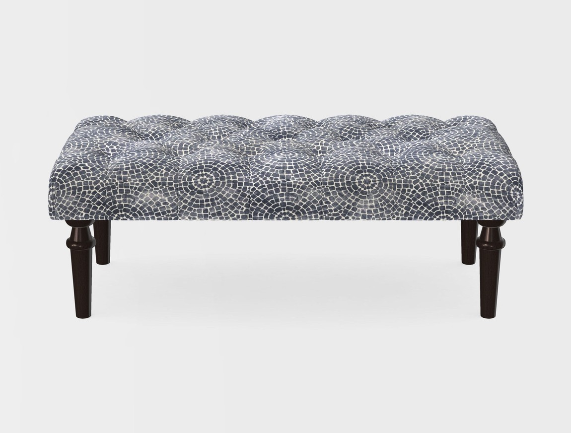 Small Buttoned Footstool