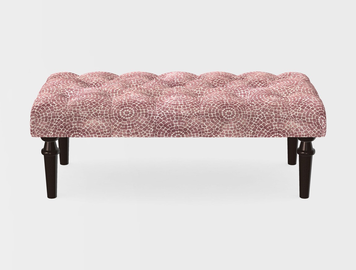 Small Buttoned Footstool