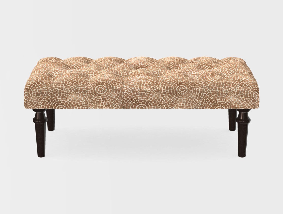 Small Buttoned Footstool