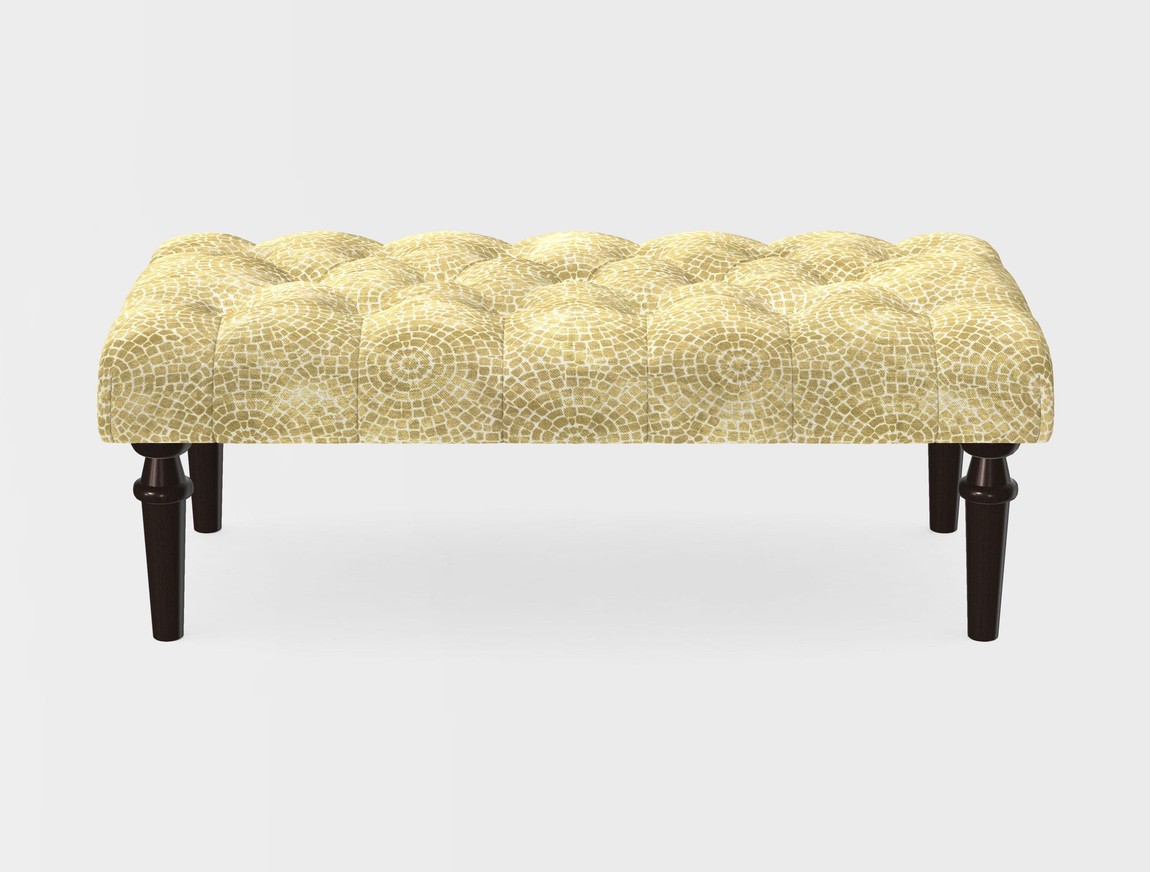 Small Buttoned Footstool