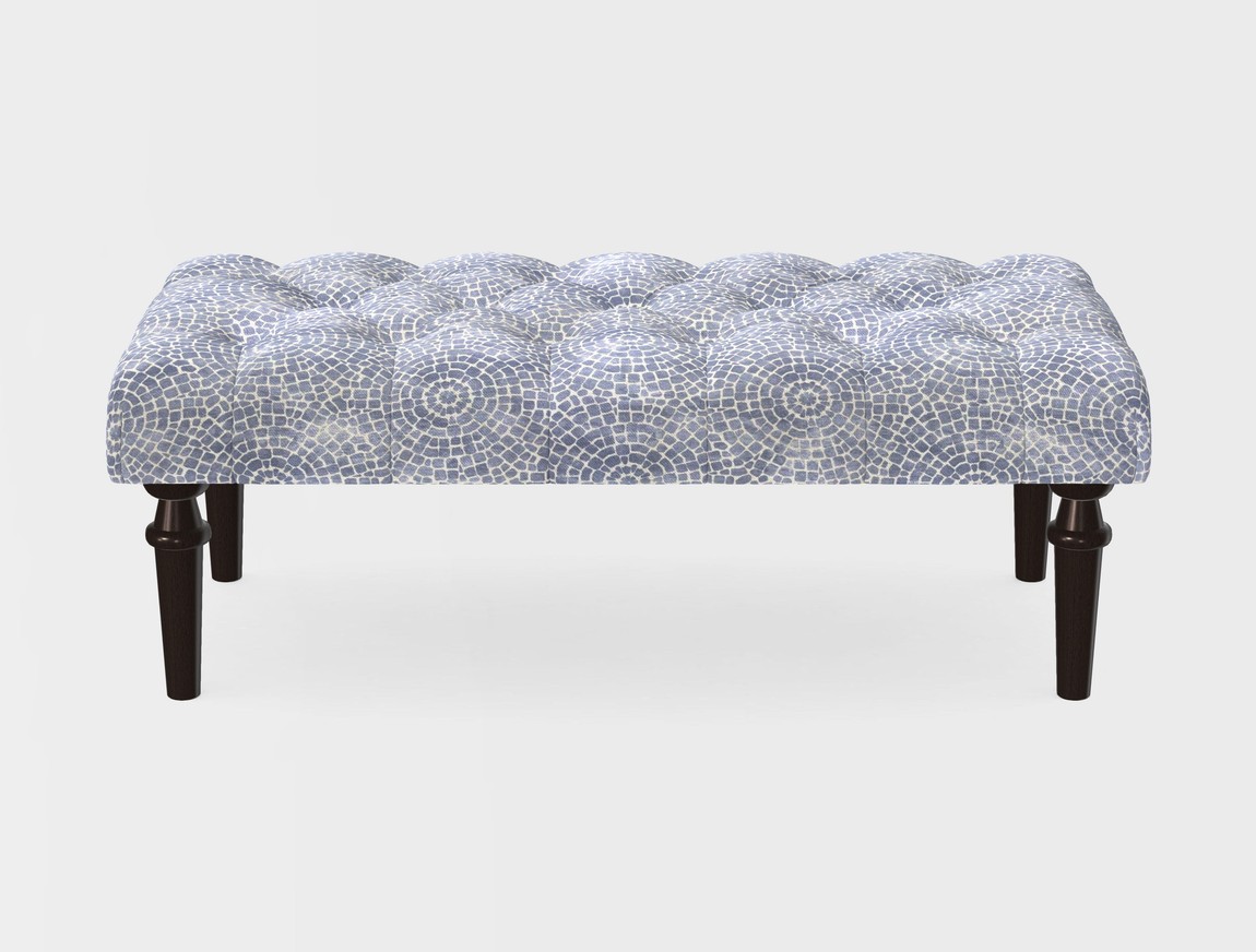 Small Buttoned Footstool