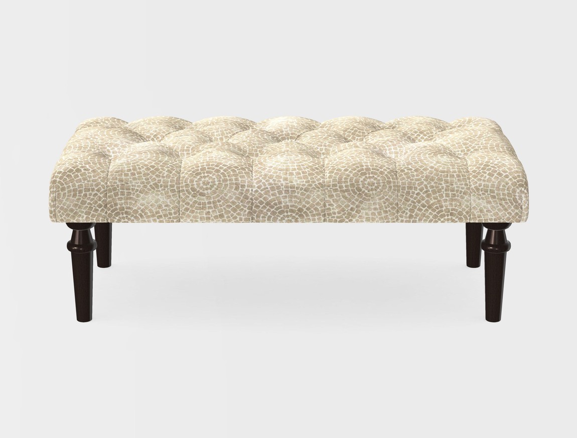 Small Buttoned Footstool