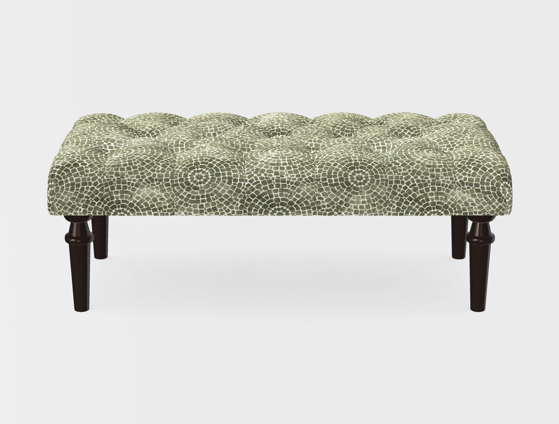 Small Buttoned Footstool
