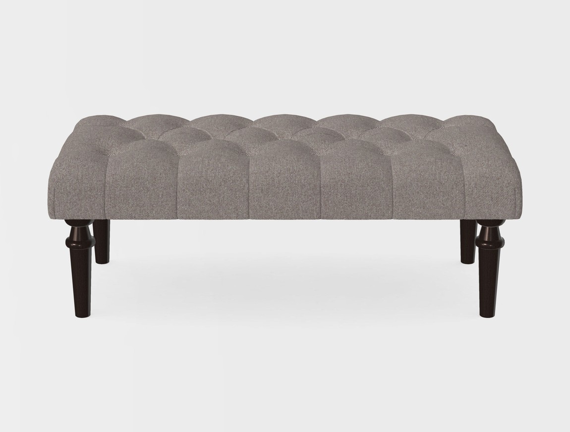 Small Buttoned Footstool