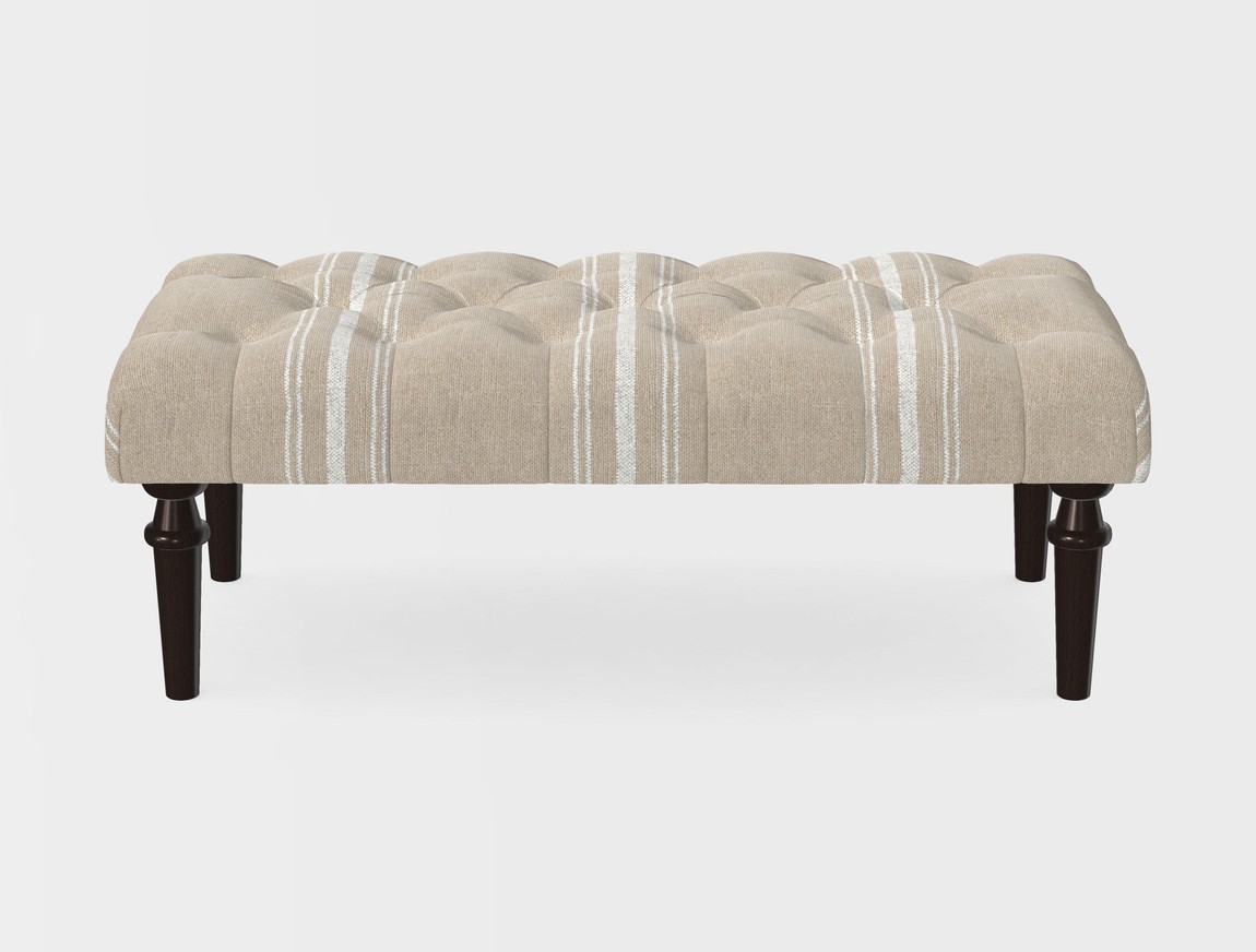 Small Buttoned Footstool