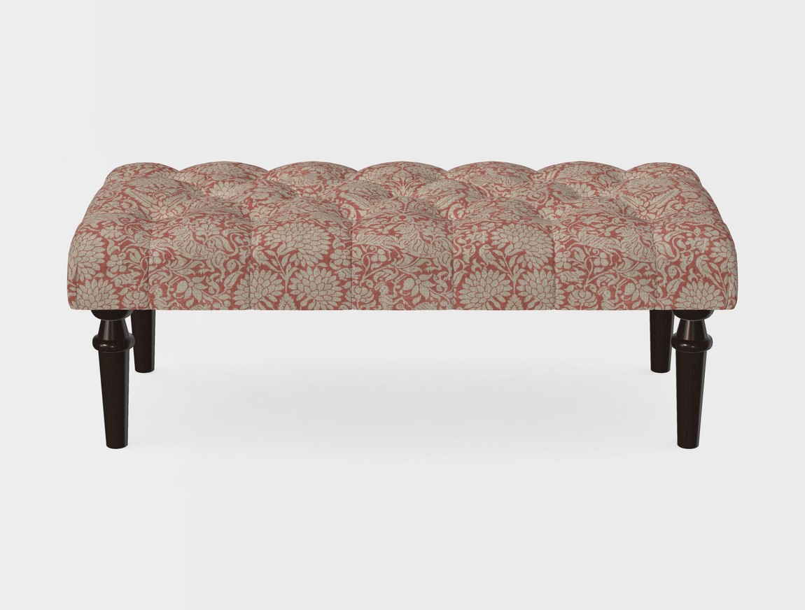 Small Buttoned Footstool