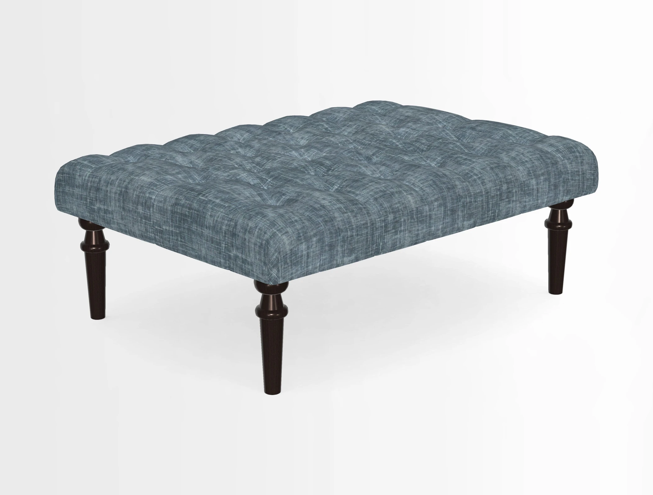 Pentlow Footstool in Mulberry Pompadour Floral Velvet Spice