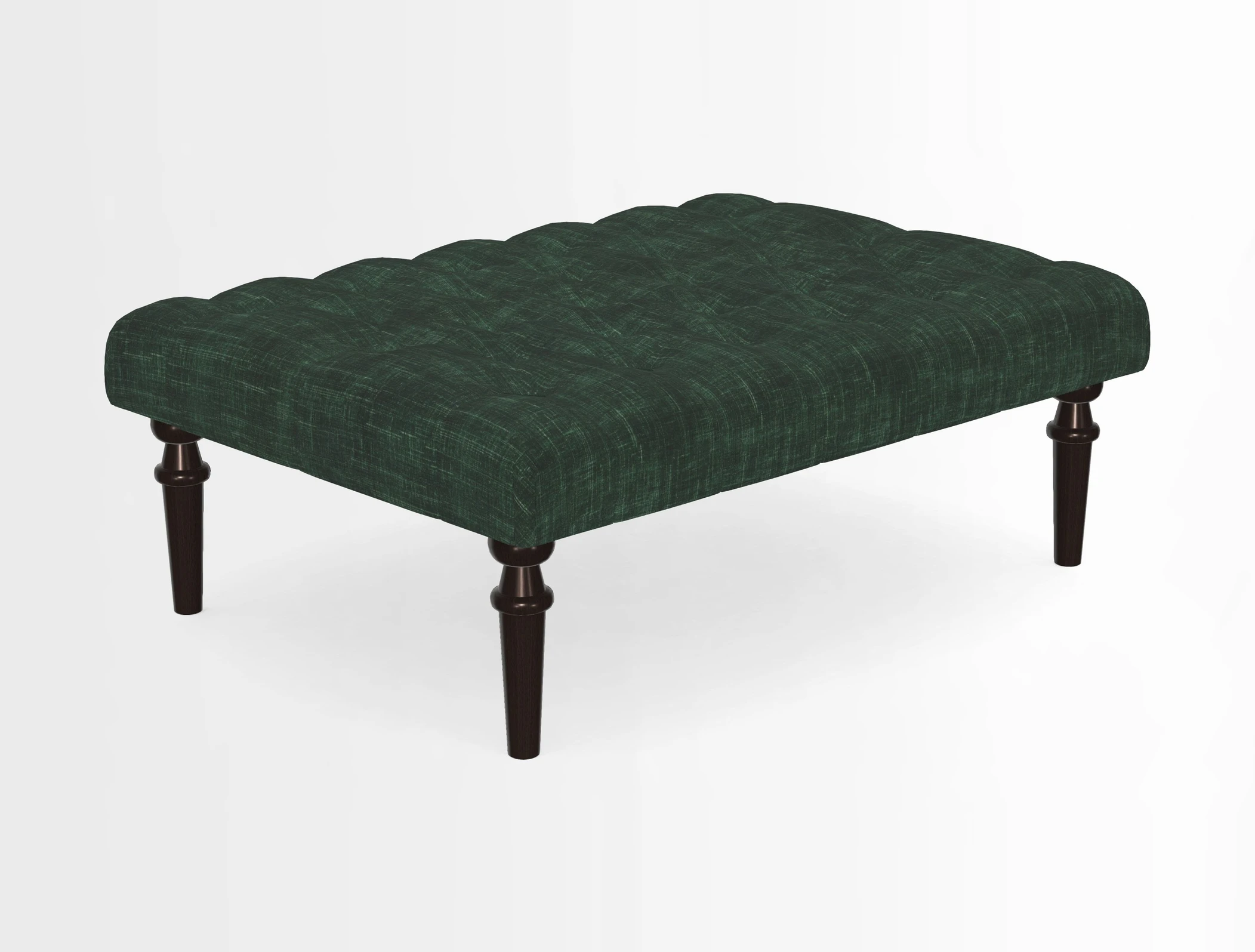 Pentlow Footstool in Mulberry Pompadour Floral Velvet Spice
