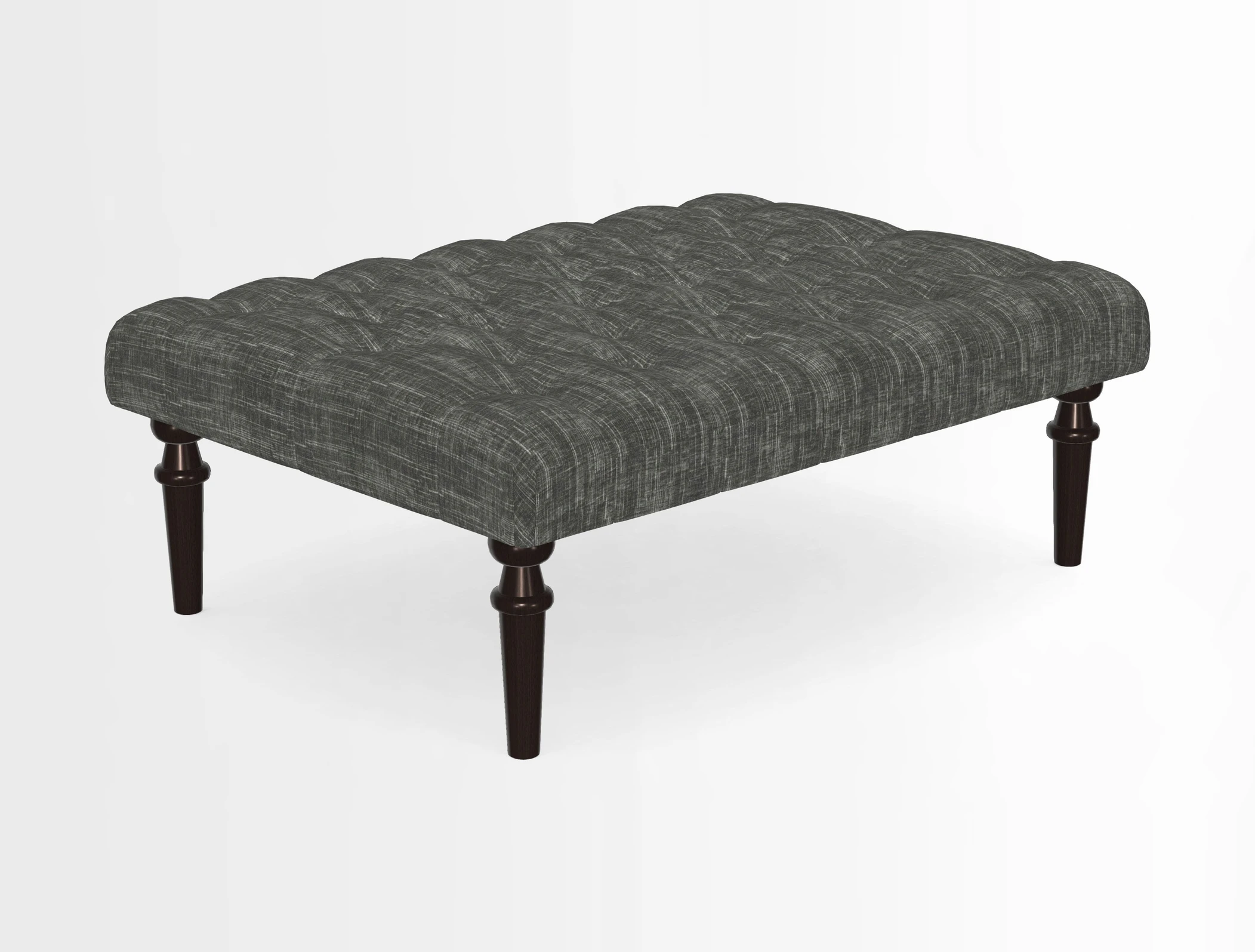 Pentlow Footstool in Mulberry Pompadour Floral Velvet Spice