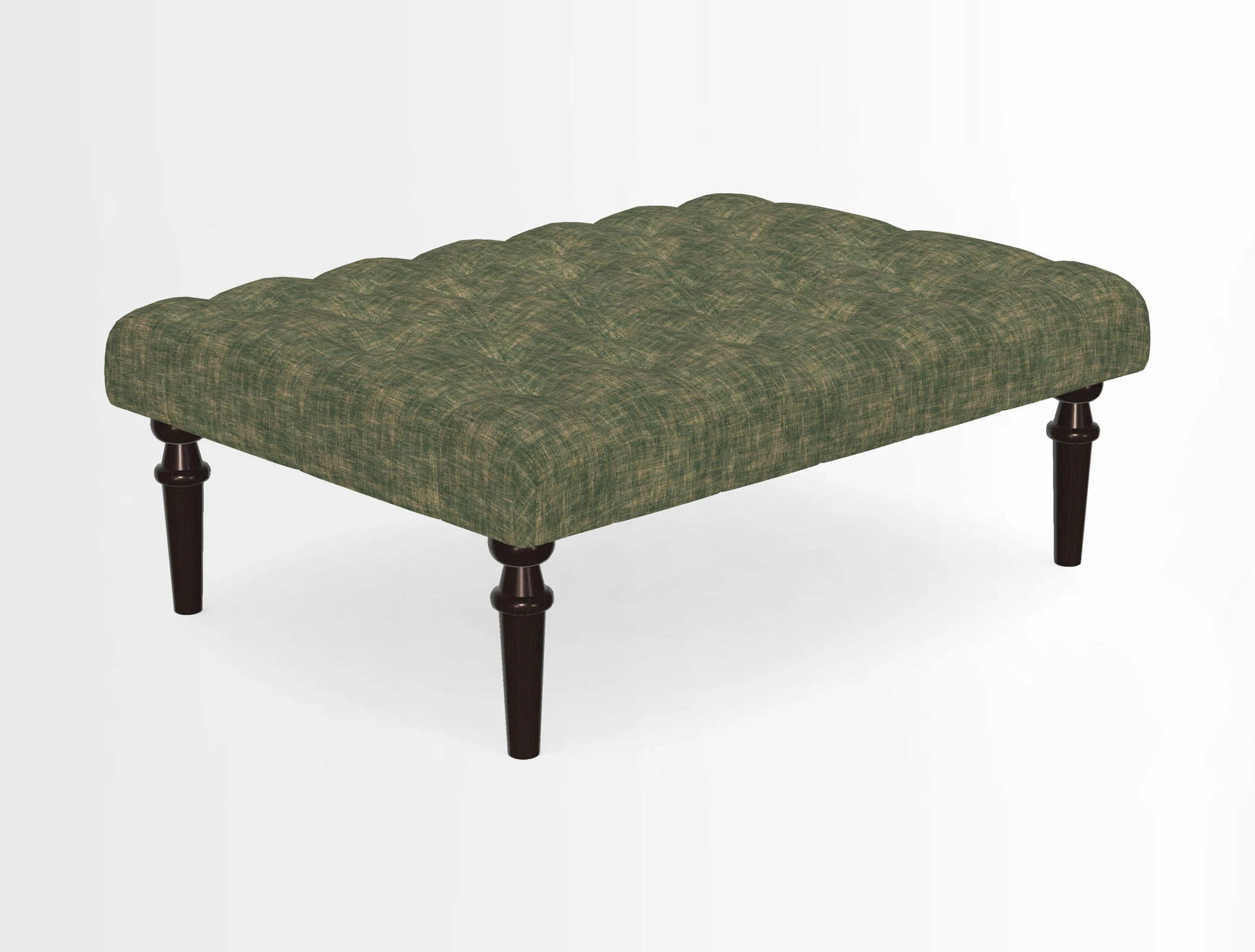 Pentlow Footstool in Mulberry Pompadour Floral Velvet Spice