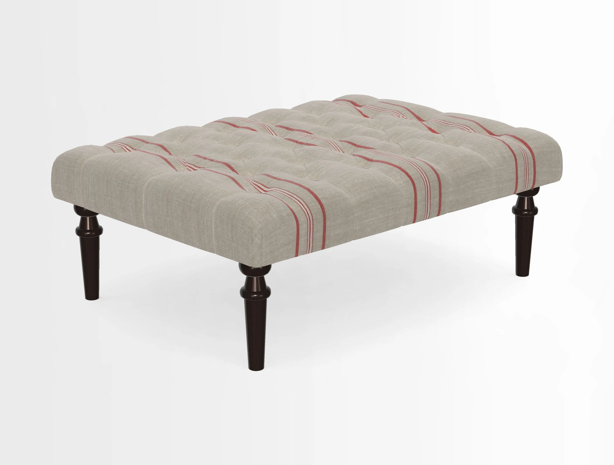 Pentlow Footstool in Mulberry Pompadour Floral Velvet Spice