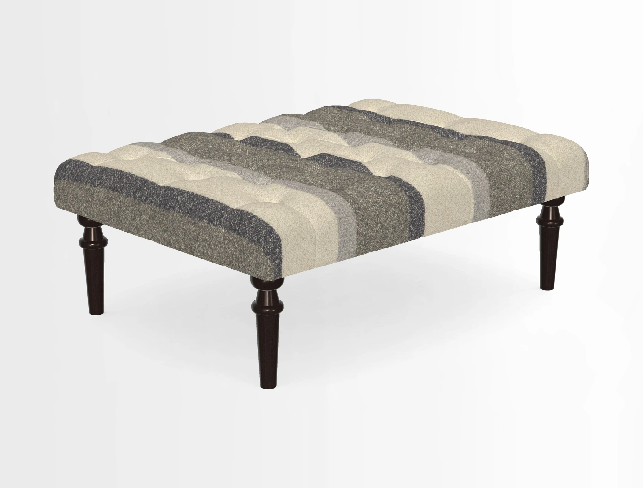 Pentlow Footstool in Mulberry Pompadour Floral Velvet Spice