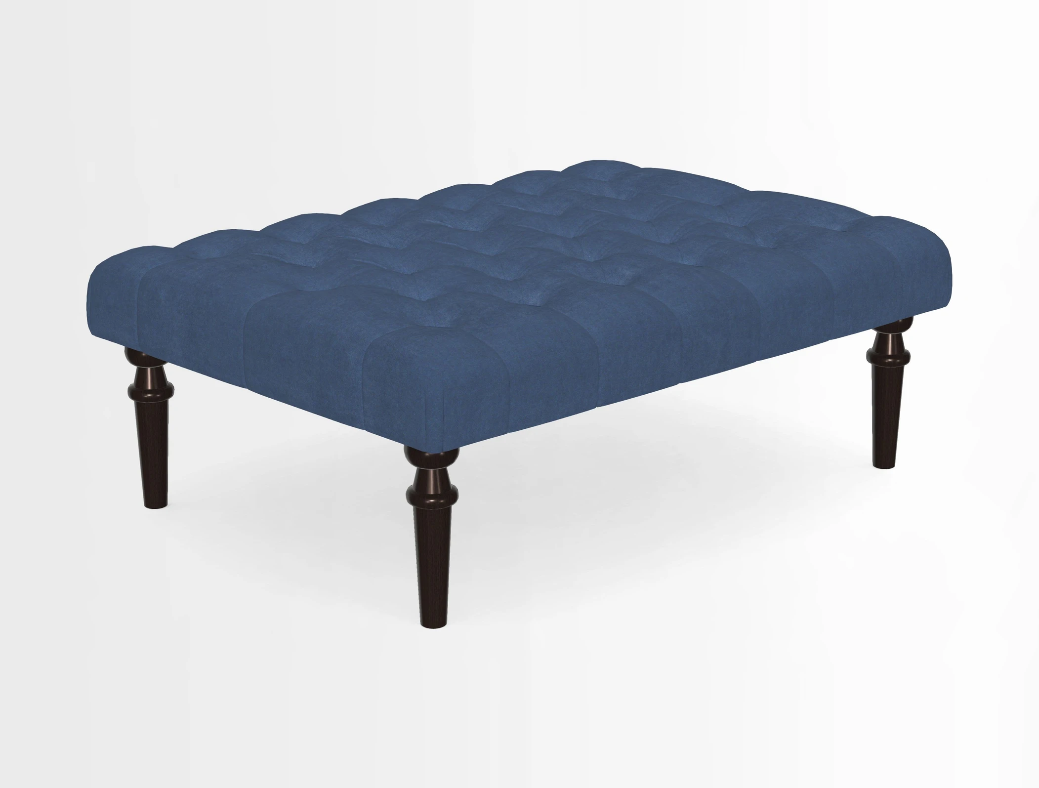 Pentlow Footstool in Mulberry Pompadour Floral Velvet Spice