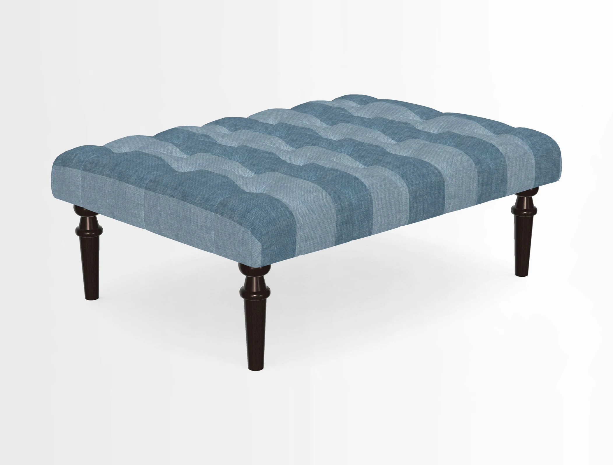 Pentlow Footstool in Mulberry Pompadour Floral Velvet Spice