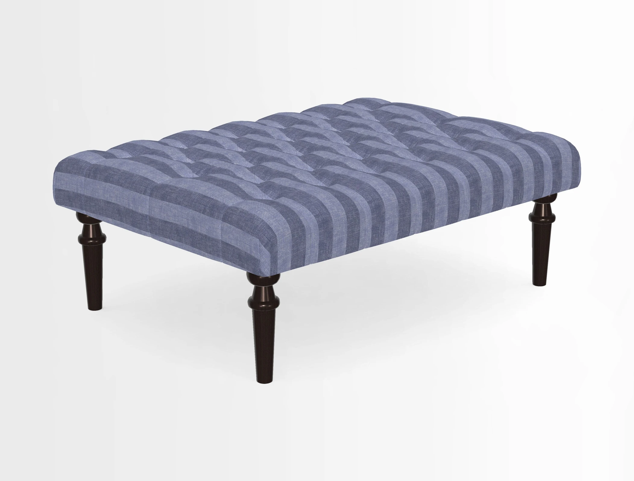 Pentlow Footstool in Mulberry Pompadour Floral Velvet Spice