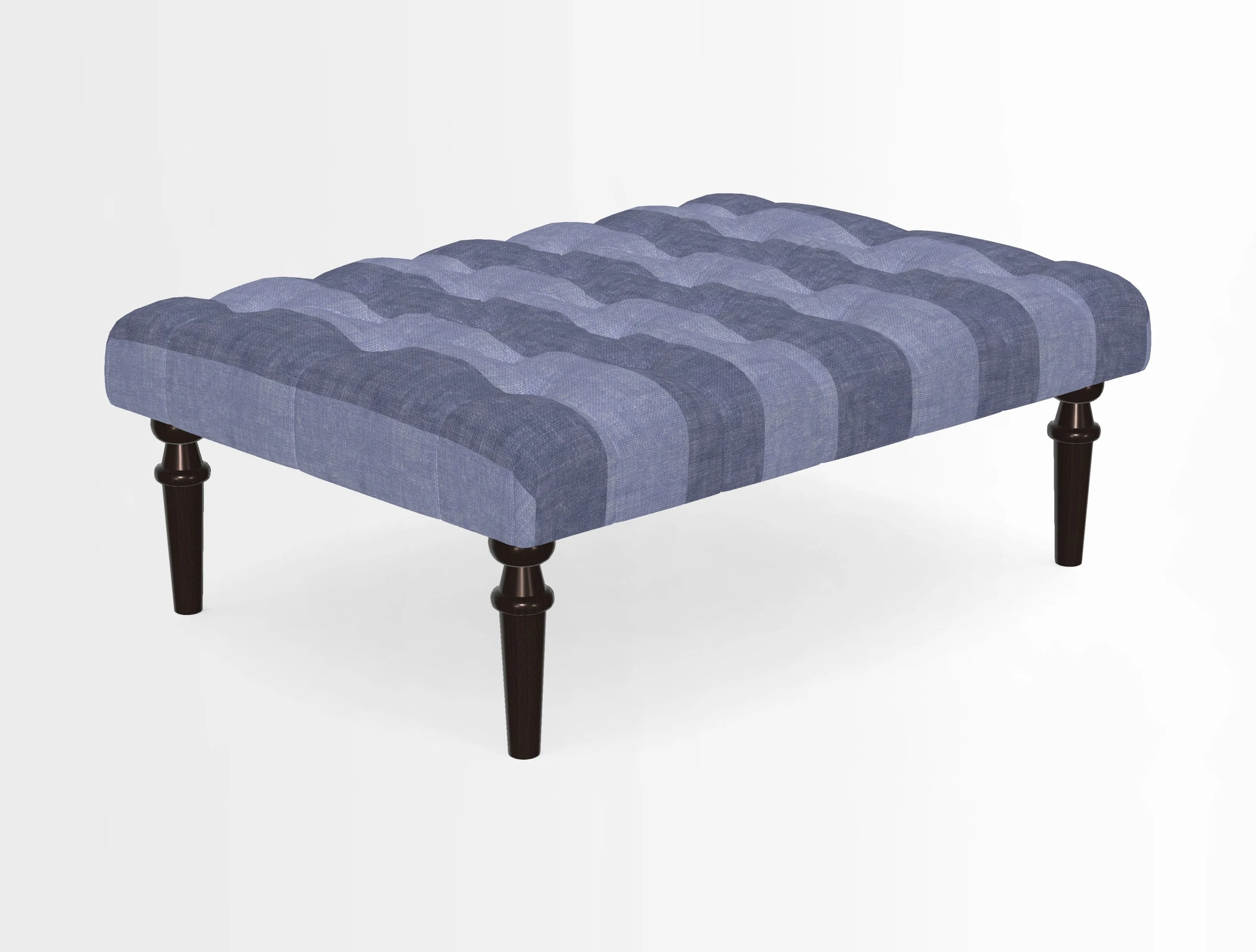 Pentlow Footstool in Mulberry Pompadour Floral Velvet Spice