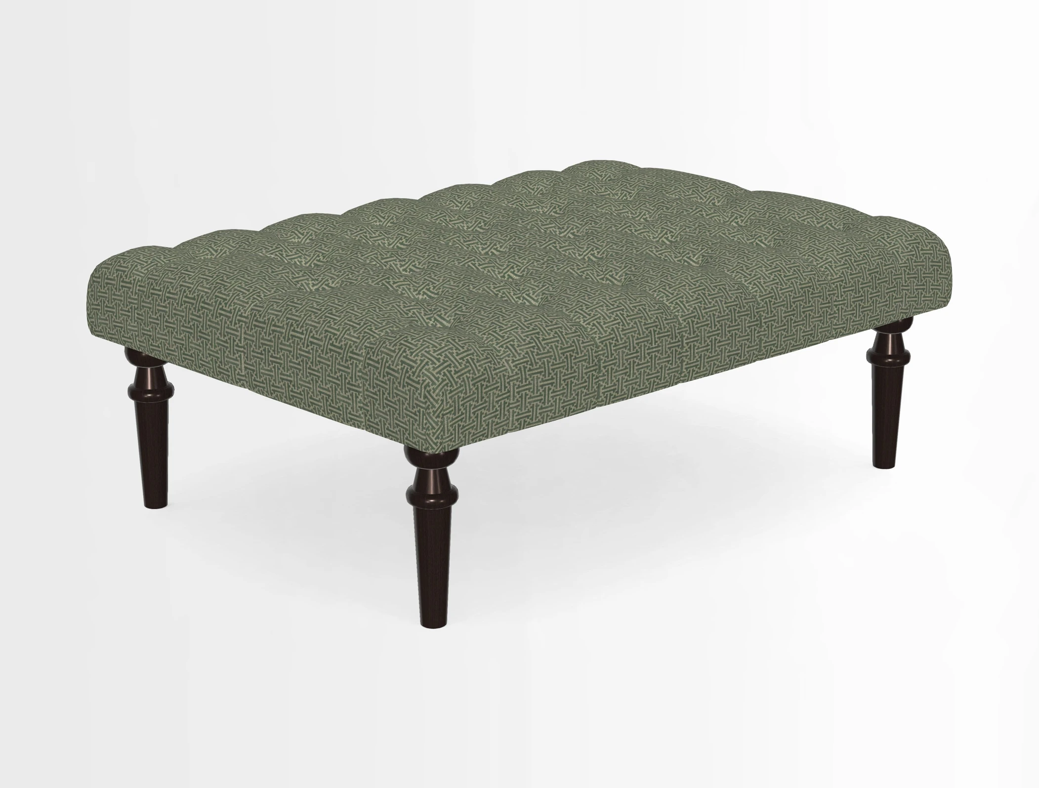 Pentlow Footstool in Mulberry Pompadour Floral Velvet Spice