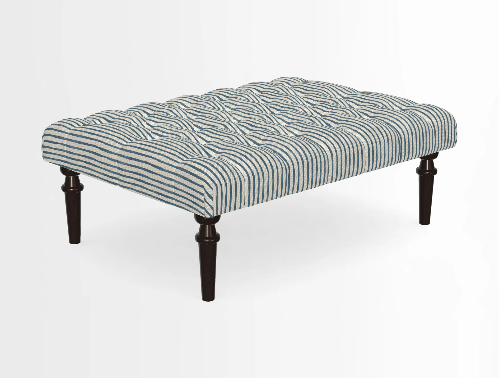 Pentlow Footstool in Mulberry Pompadour Floral Velvet Spice