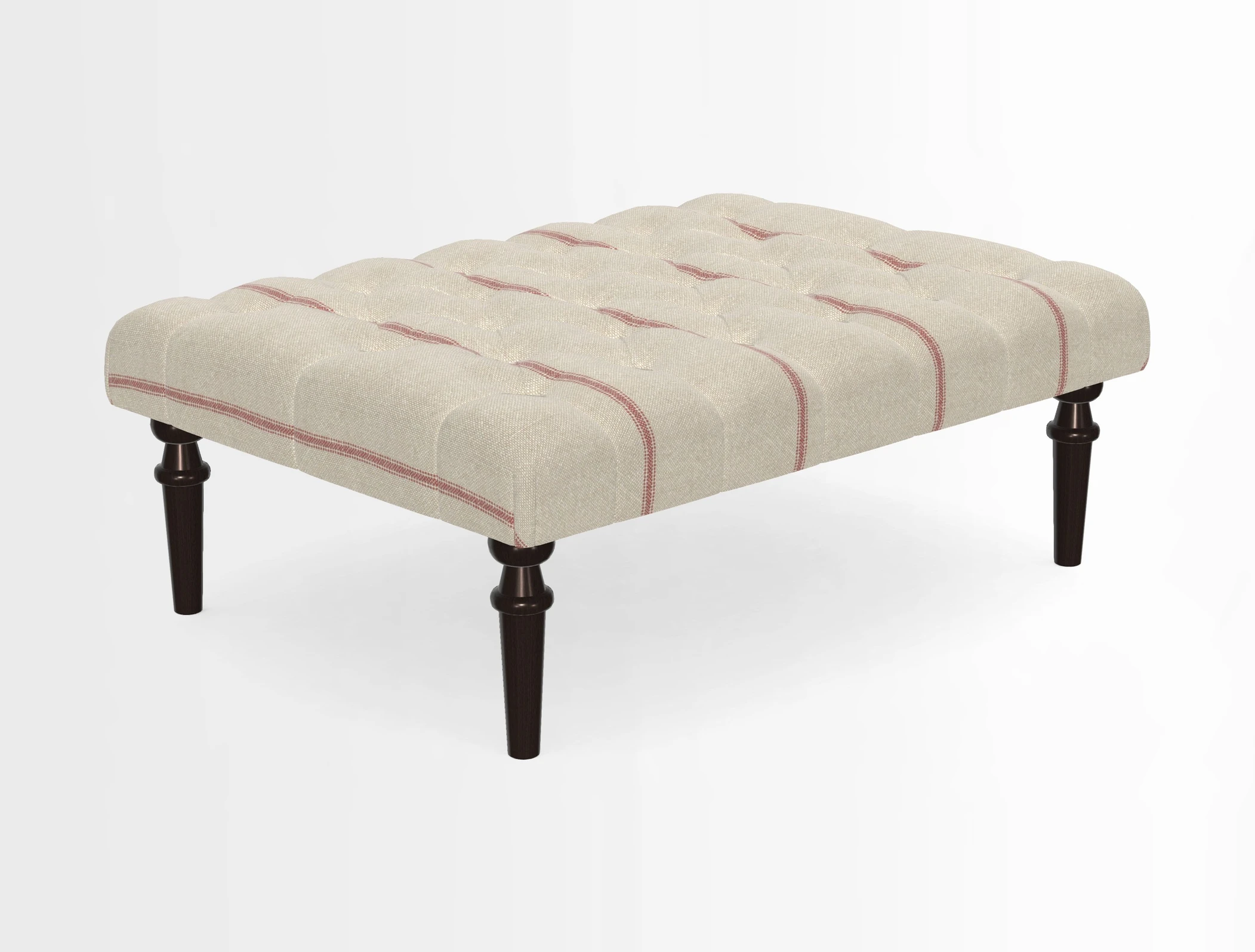 Pentlow Footstool in Mulberry Pompadour Floral Velvet Spice