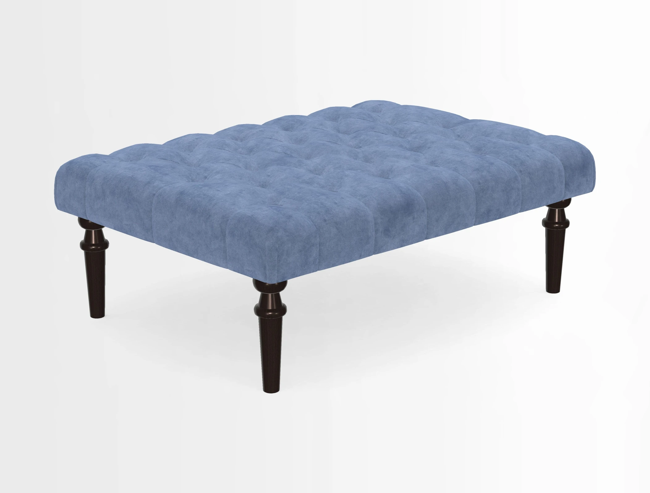 Pentlow Footstool in Mulberry Pompadour Floral Velvet Spice