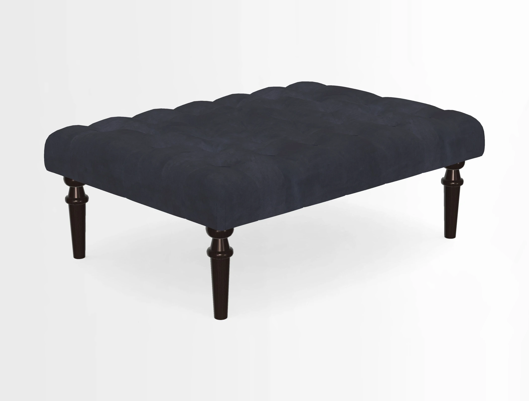 Pentlow Footstool in Mulberry Pompadour Floral Velvet Spice