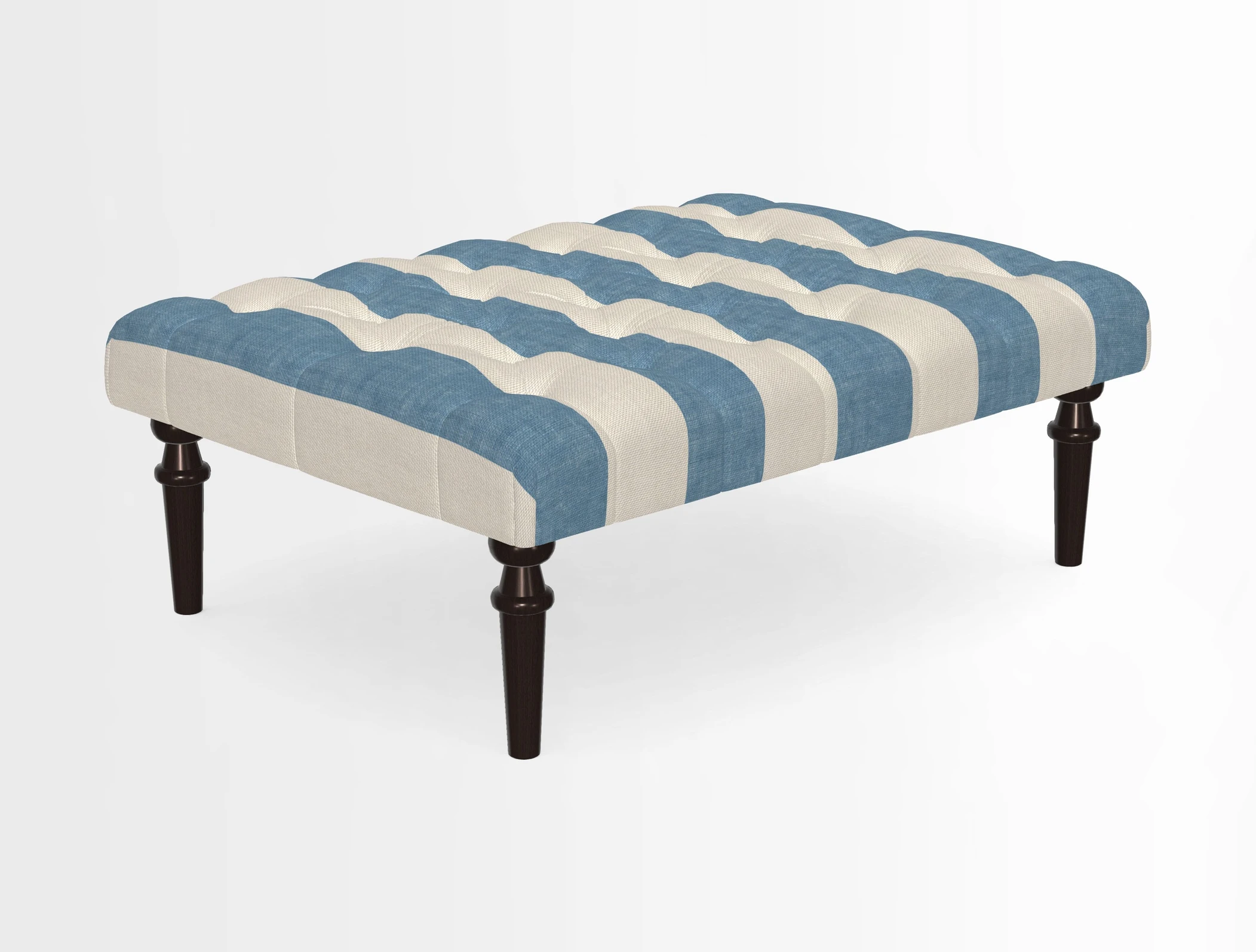 Pentlow Footstool in Mulberry Pompadour Floral Velvet Spice