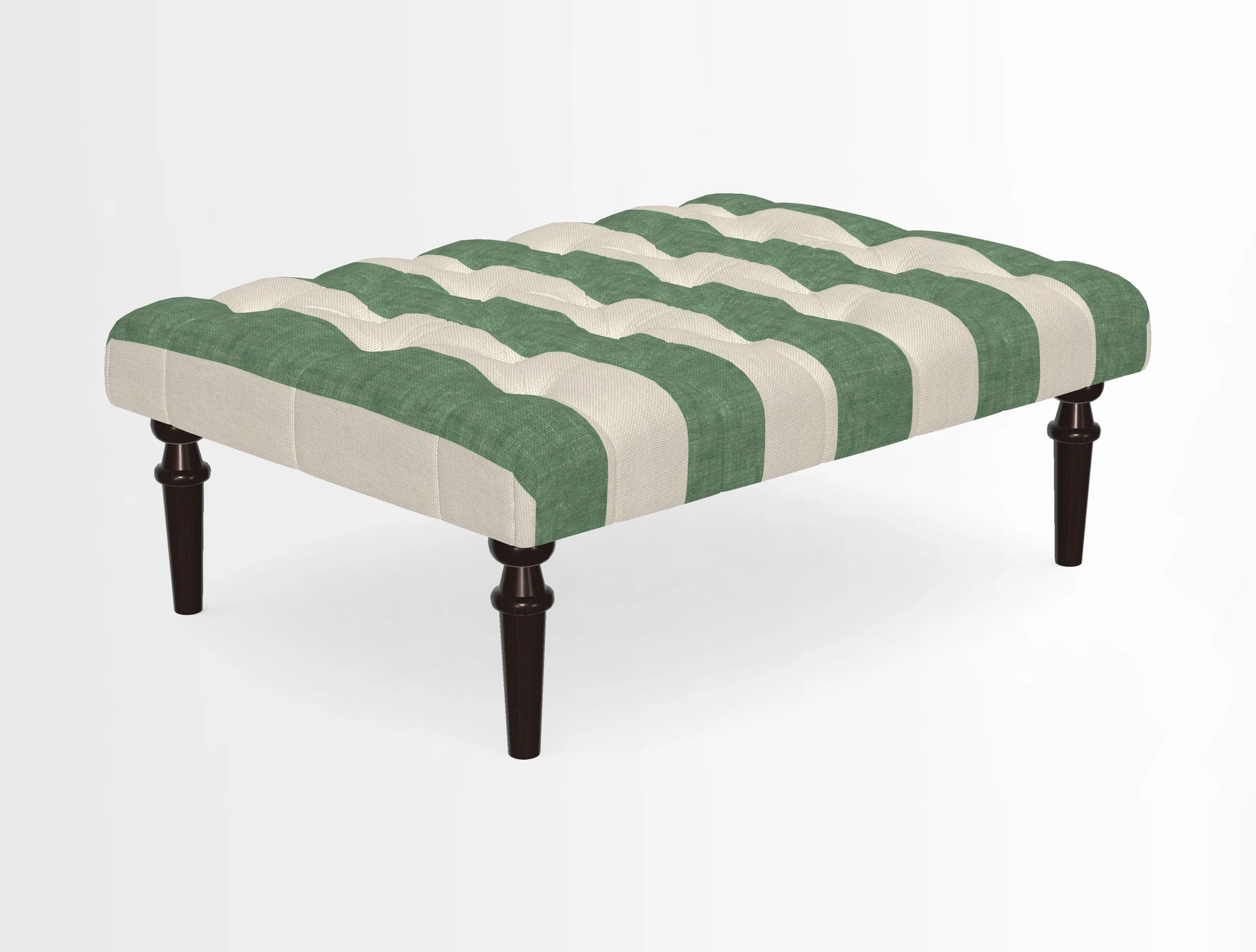 Pentlow Footstool in Mulberry Pompadour Floral Velvet Spice