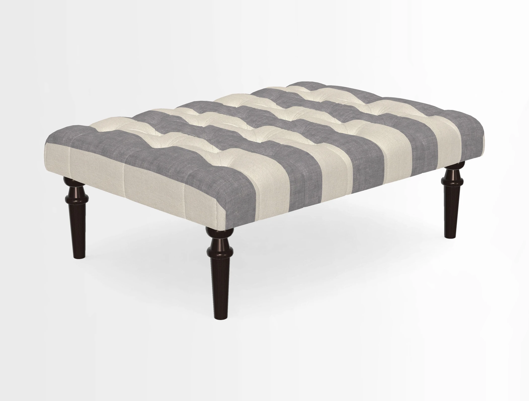Pentlow Footstool in Mulberry Pompadour Floral Velvet Spice
