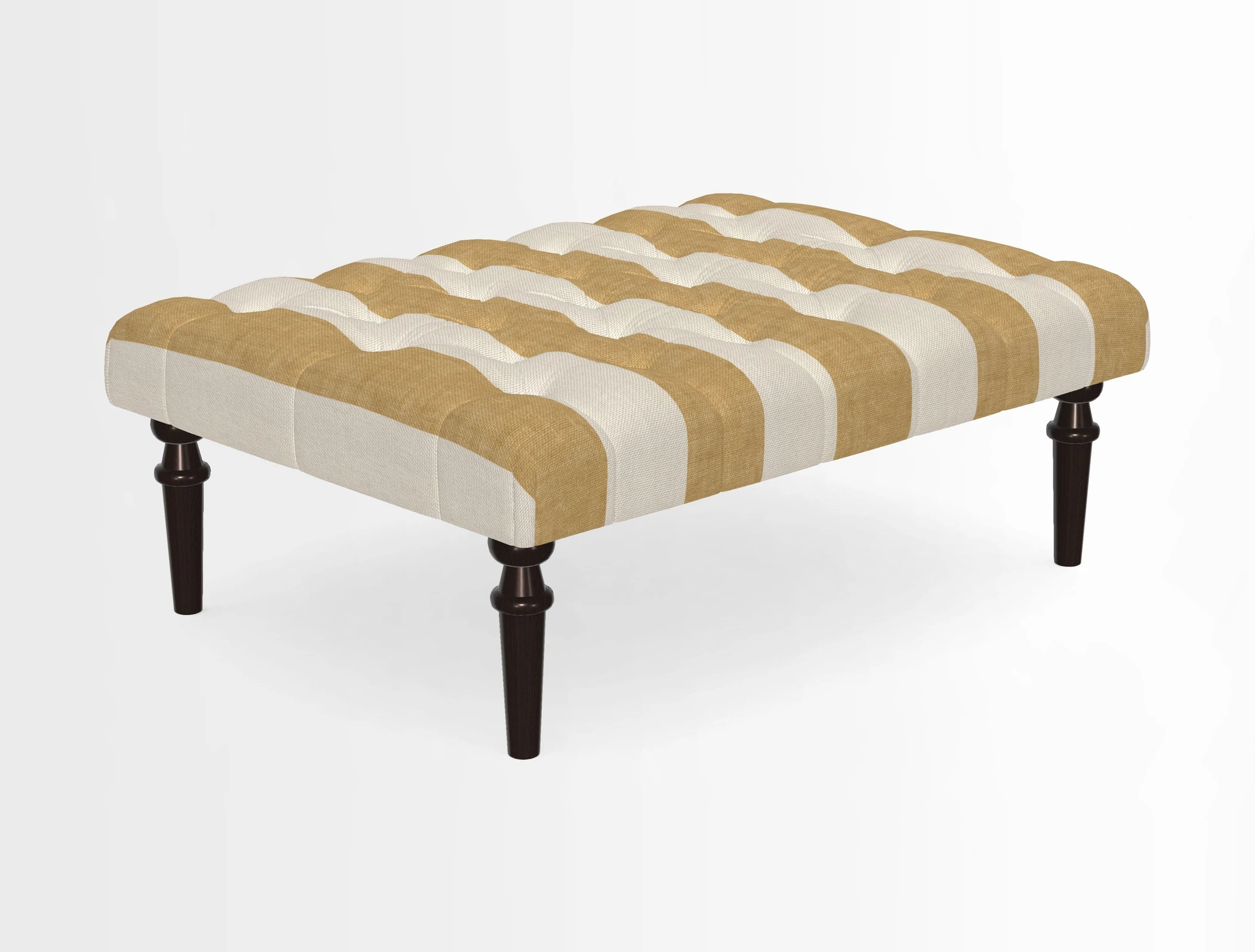 Pentlow Footstool in Mulberry Pompadour Floral Velvet Spice
