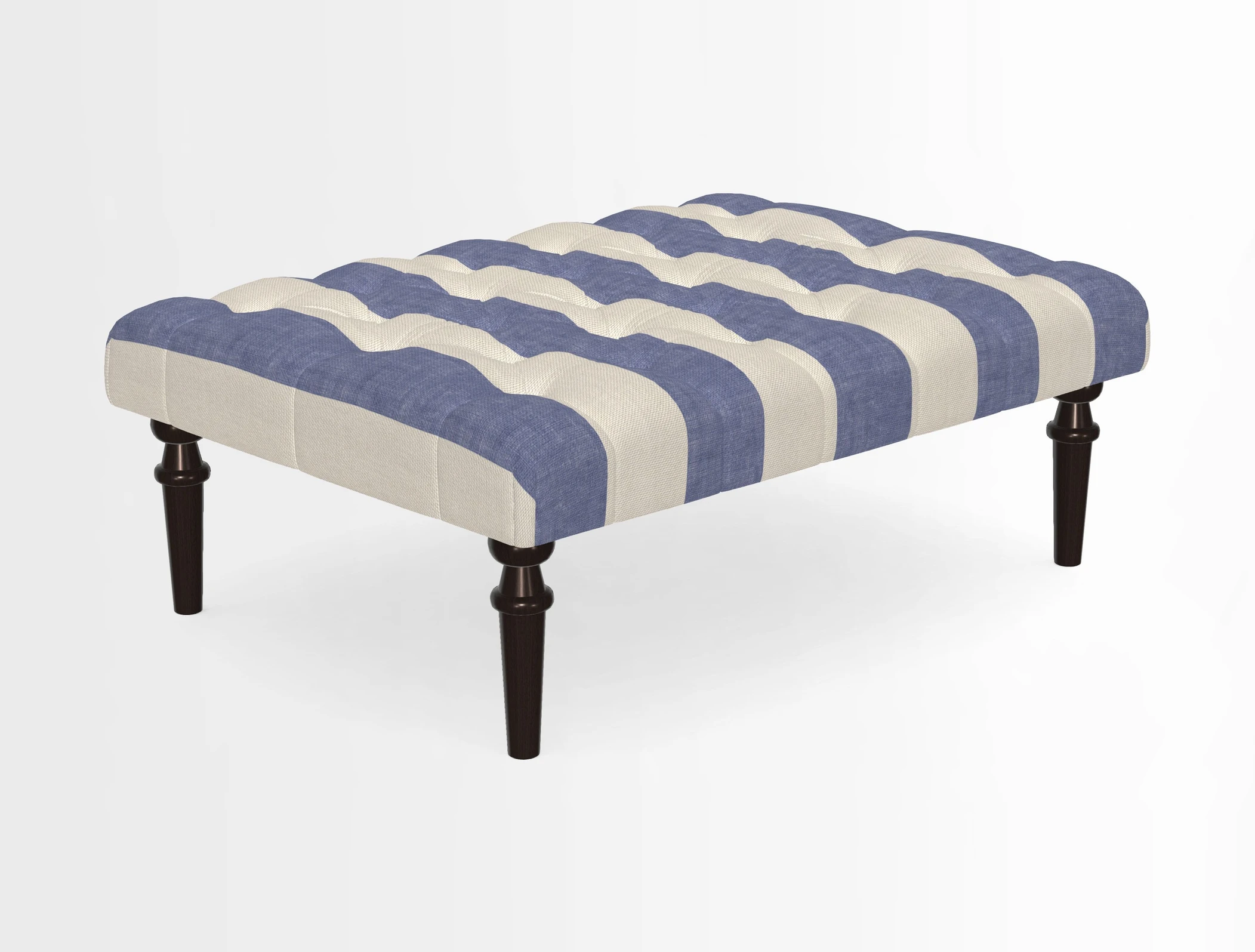 Pentlow Footstool in Mulberry Pompadour Floral Velvet Spice