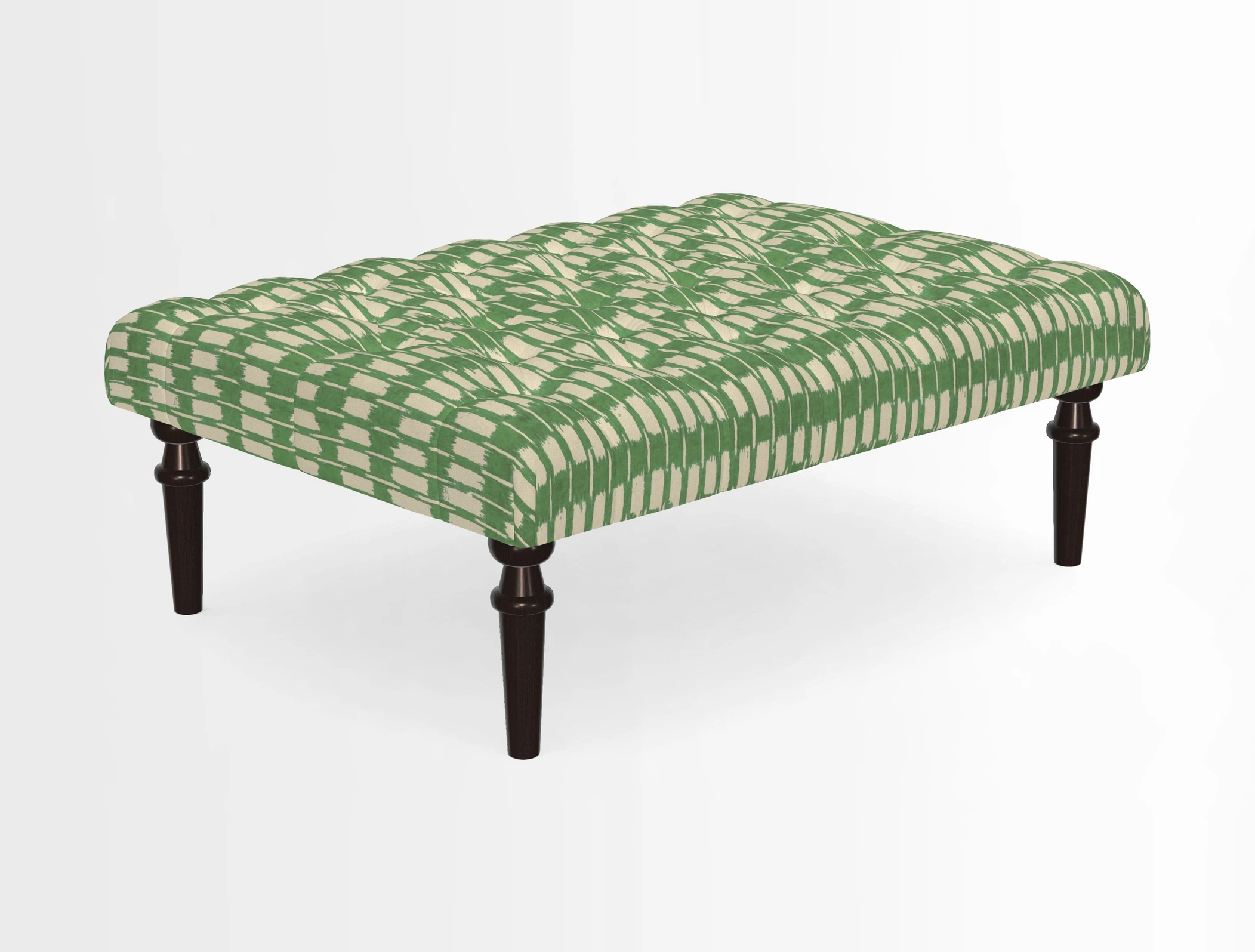 Pentlow Footstool in Mulberry Pompadour Floral Velvet Spice