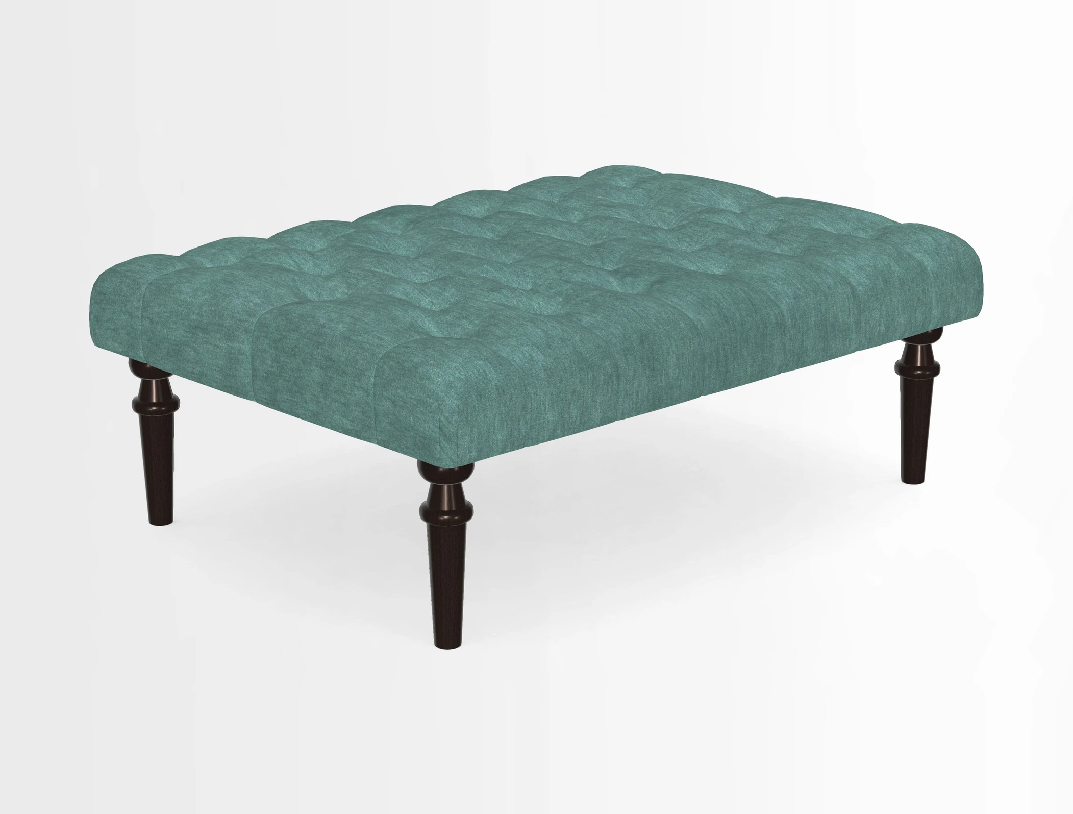 Pentlow Footstool in Mulberry Pompadour Floral Velvet Spice