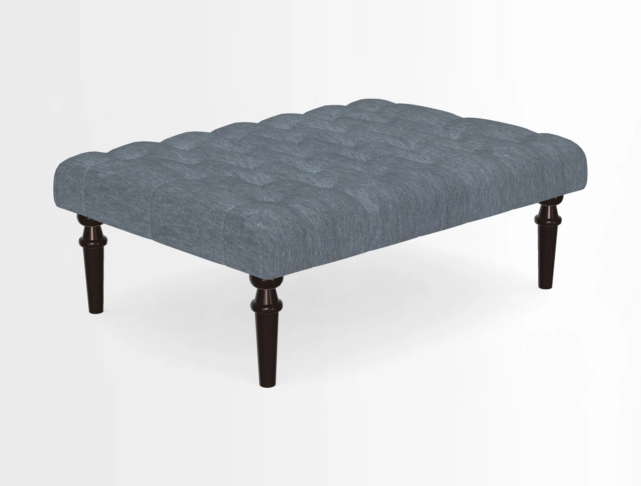 Pentlow Footstool in Mulberry Pompadour Floral Velvet Spice