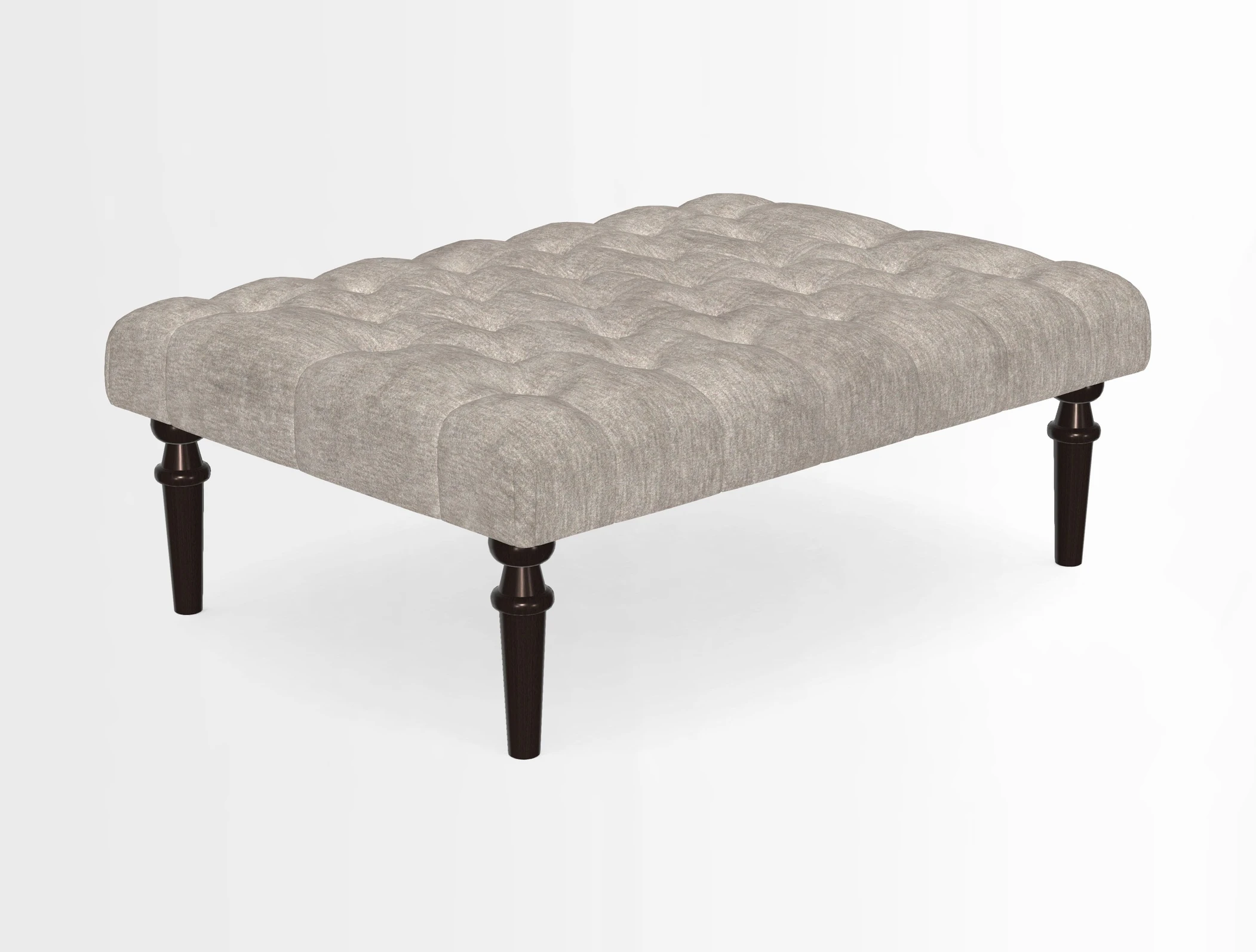 Pentlow Footstool in Mulberry Pompadour Floral Velvet Spice