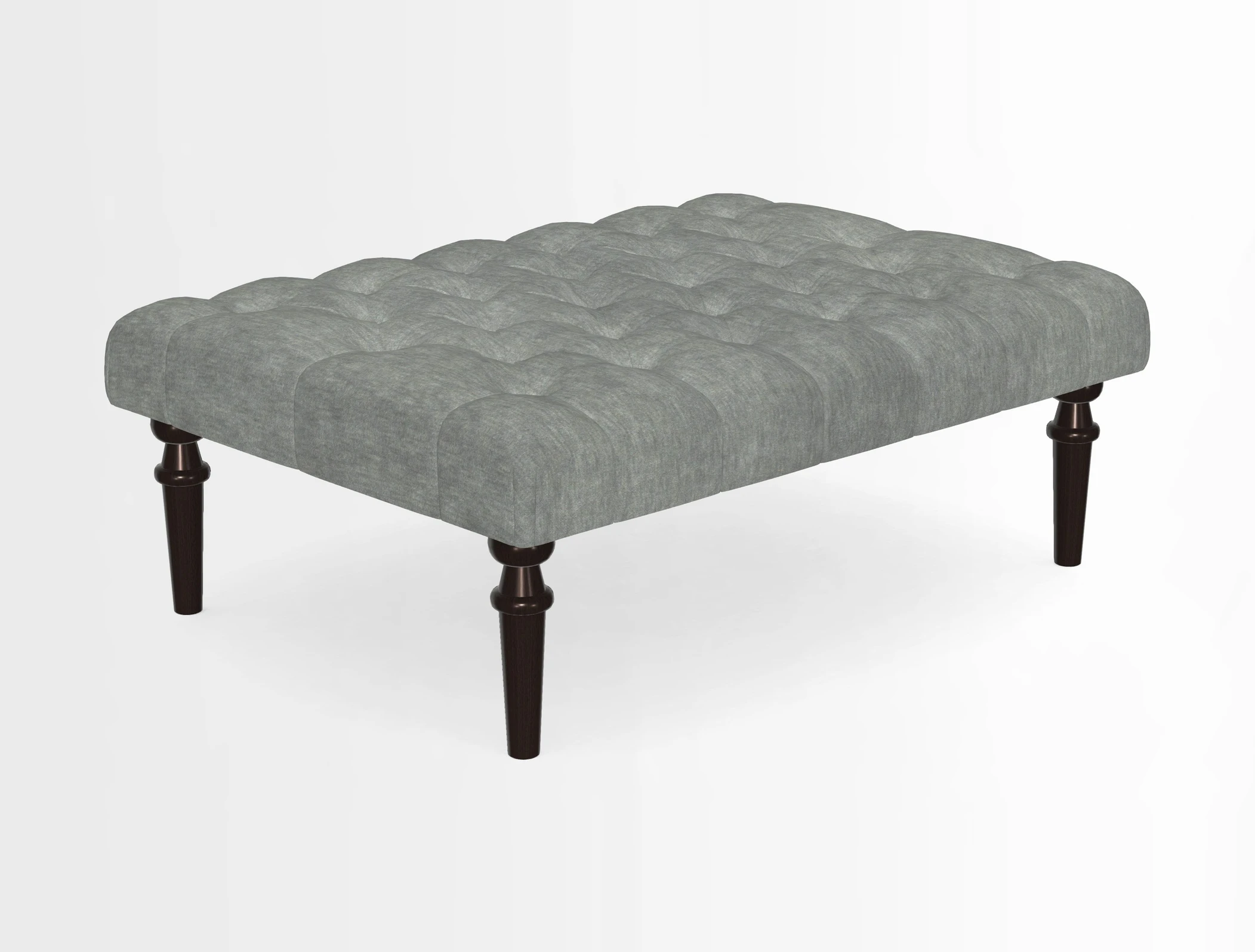 Pentlow Footstool in Mulberry Pompadour Floral Velvet Spice