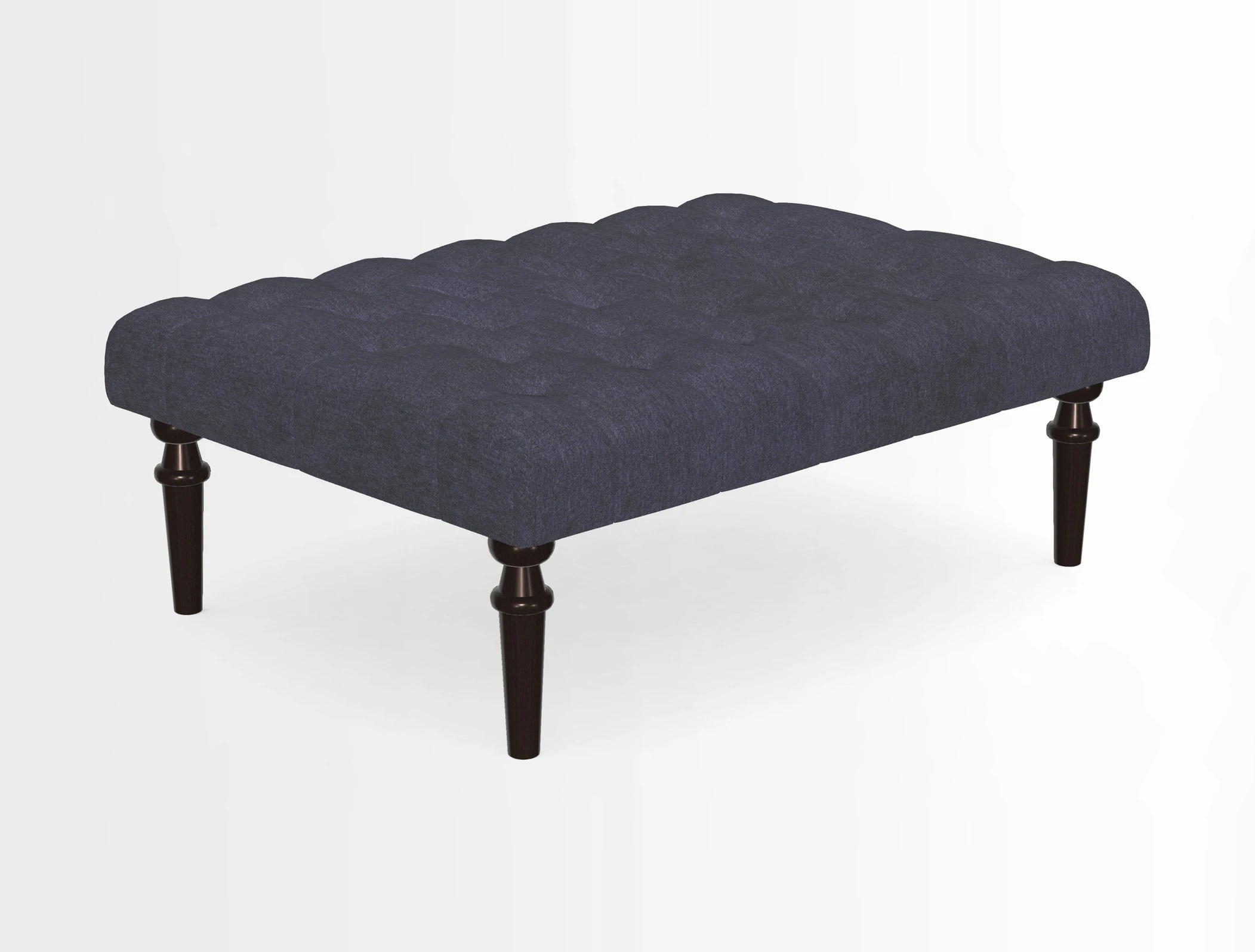 Pentlow Footstool in Mulberry Pompadour Floral Velvet Spice