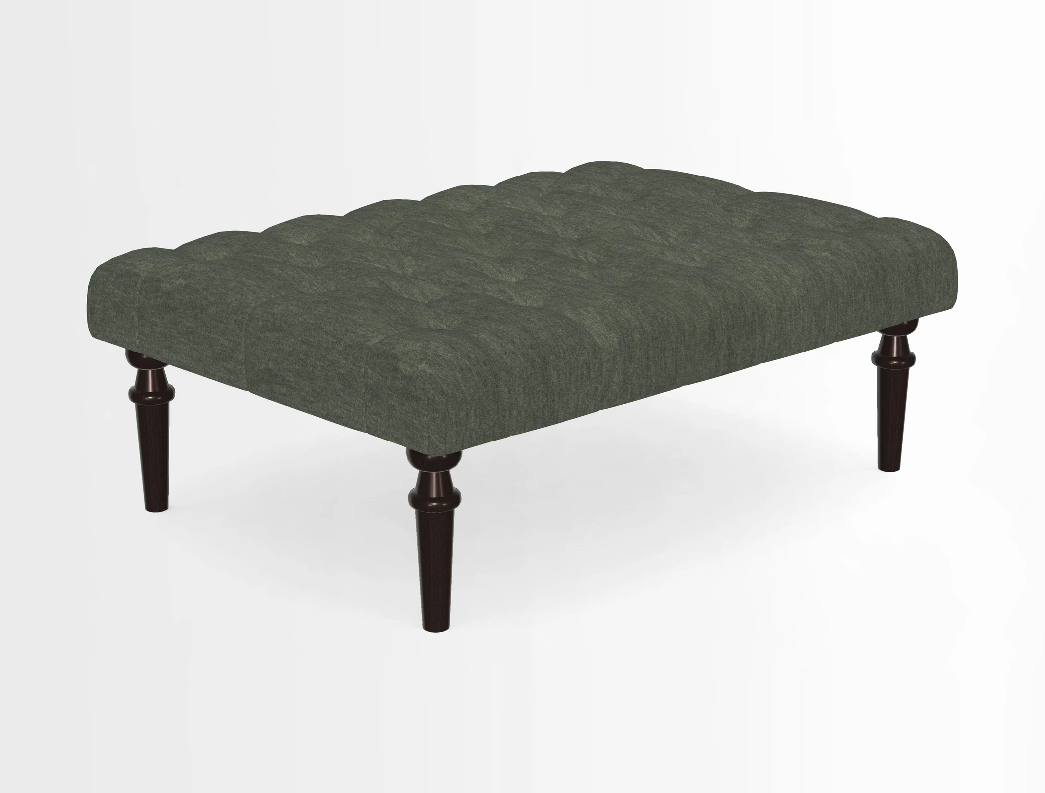 Pentlow Footstool in Mulberry Pompadour Floral Velvet Spice