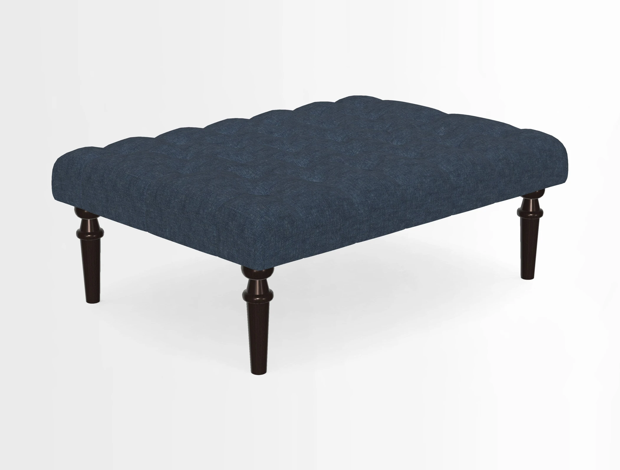 Pentlow Footstool in Mulberry Pompadour Floral Velvet Spice