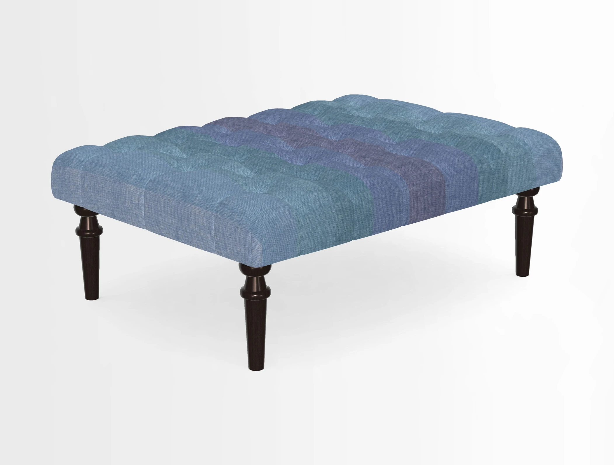 Pentlow Footstool in Mulberry Pompadour Floral Velvet Spice