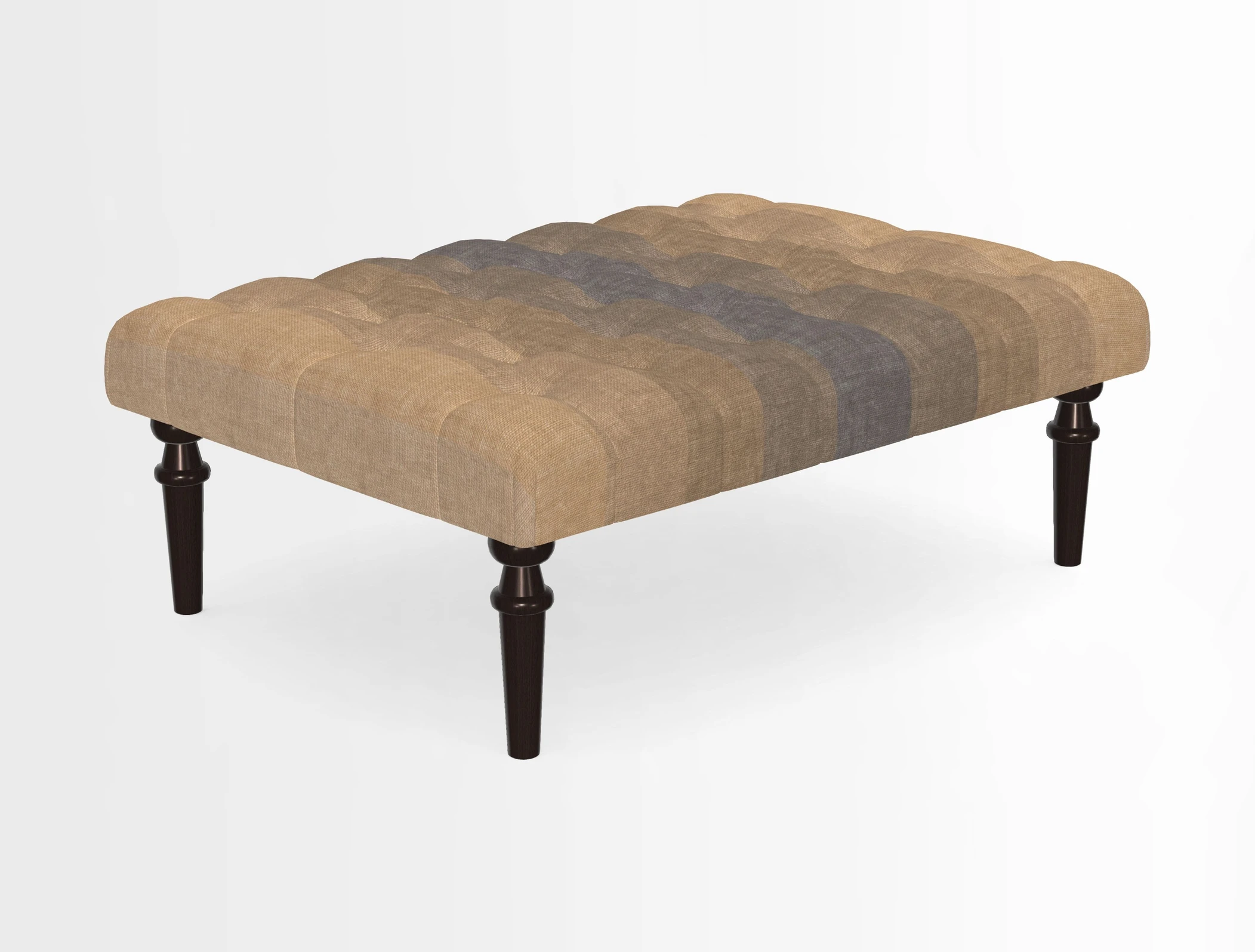 Pentlow Footstool in Mulberry Pompadour Floral Velvet Spice