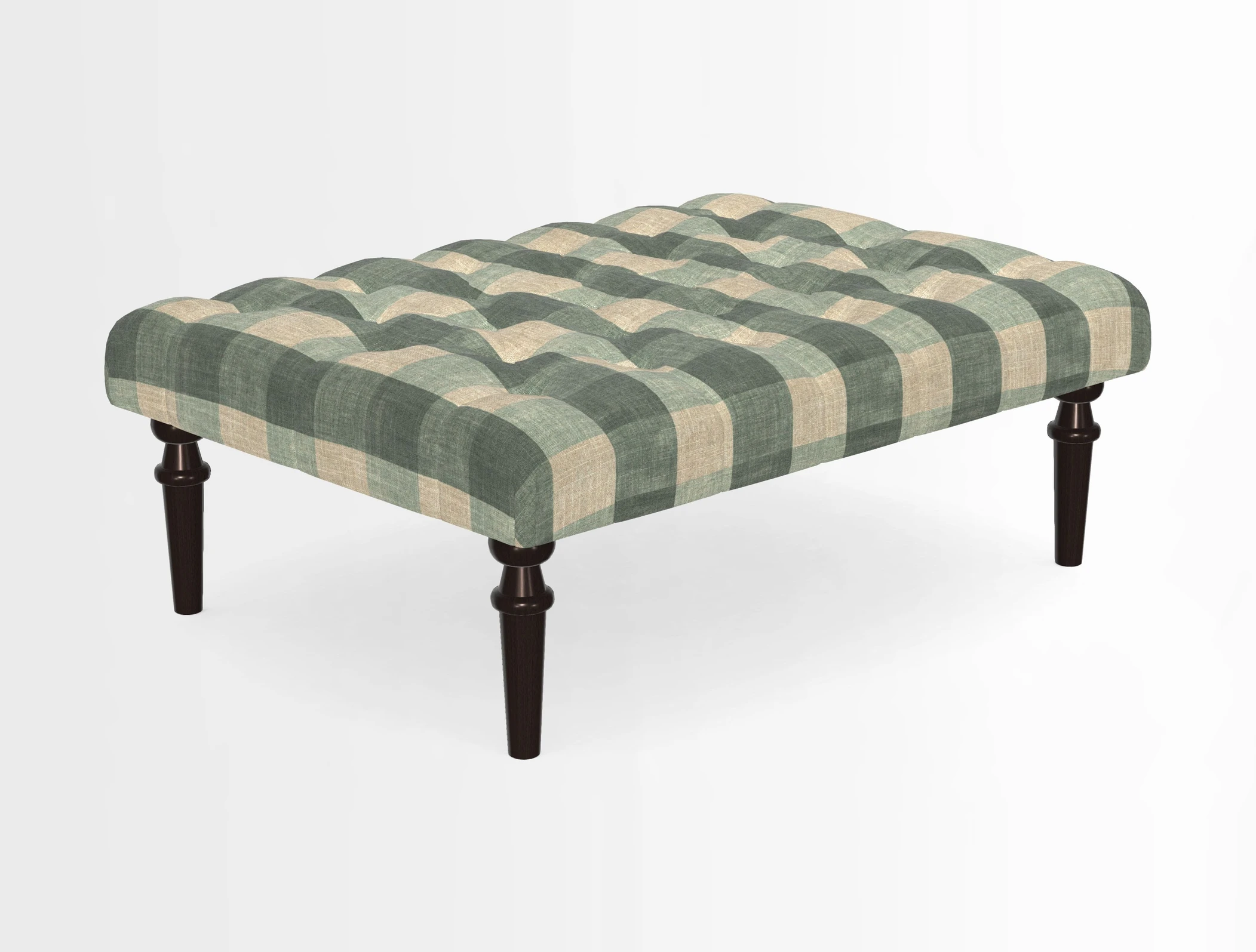 Pentlow Footstool in Mulberry Pompadour Floral Velvet Spice