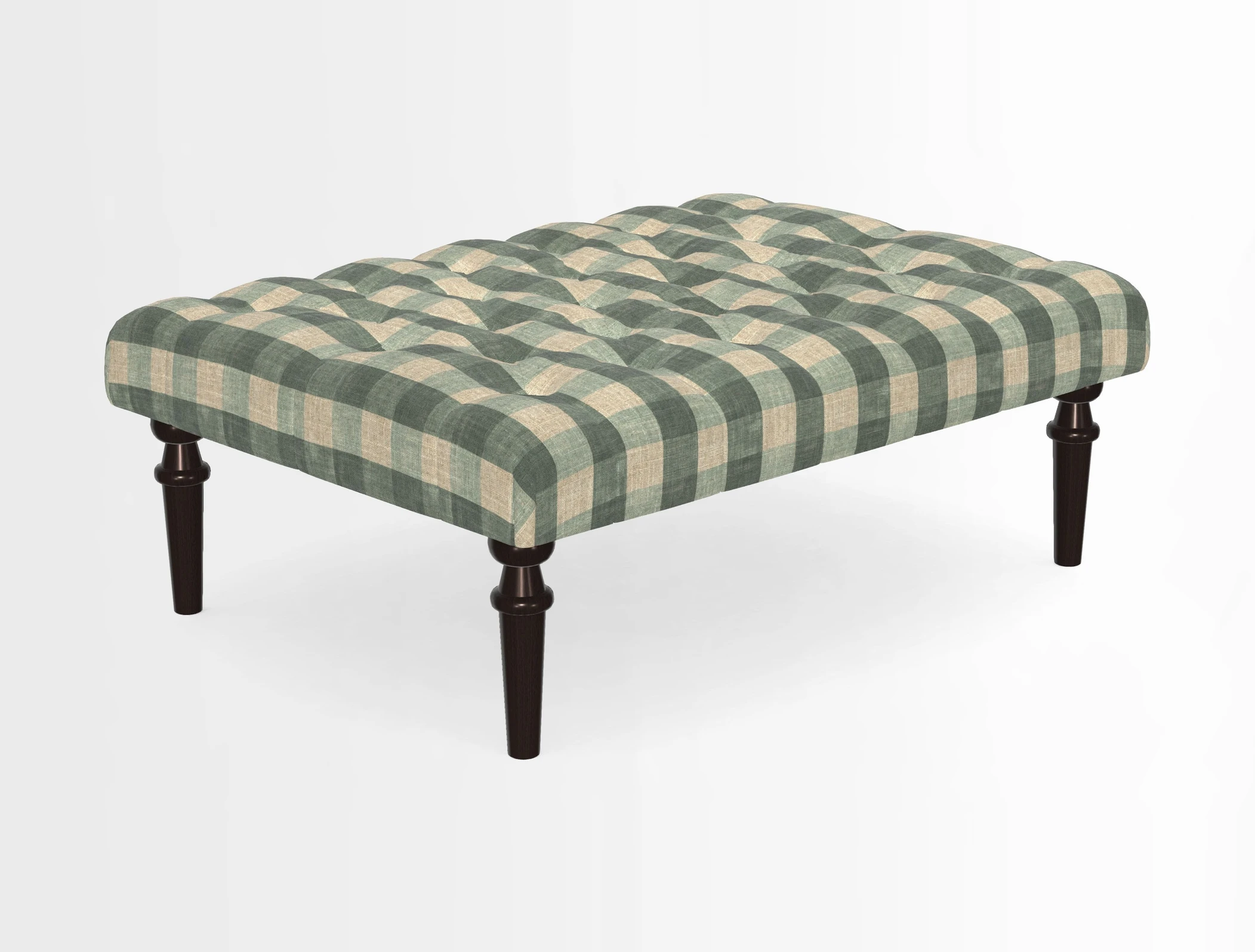 Pentlow Footstool in Mulberry Pompadour Floral Velvet Spice