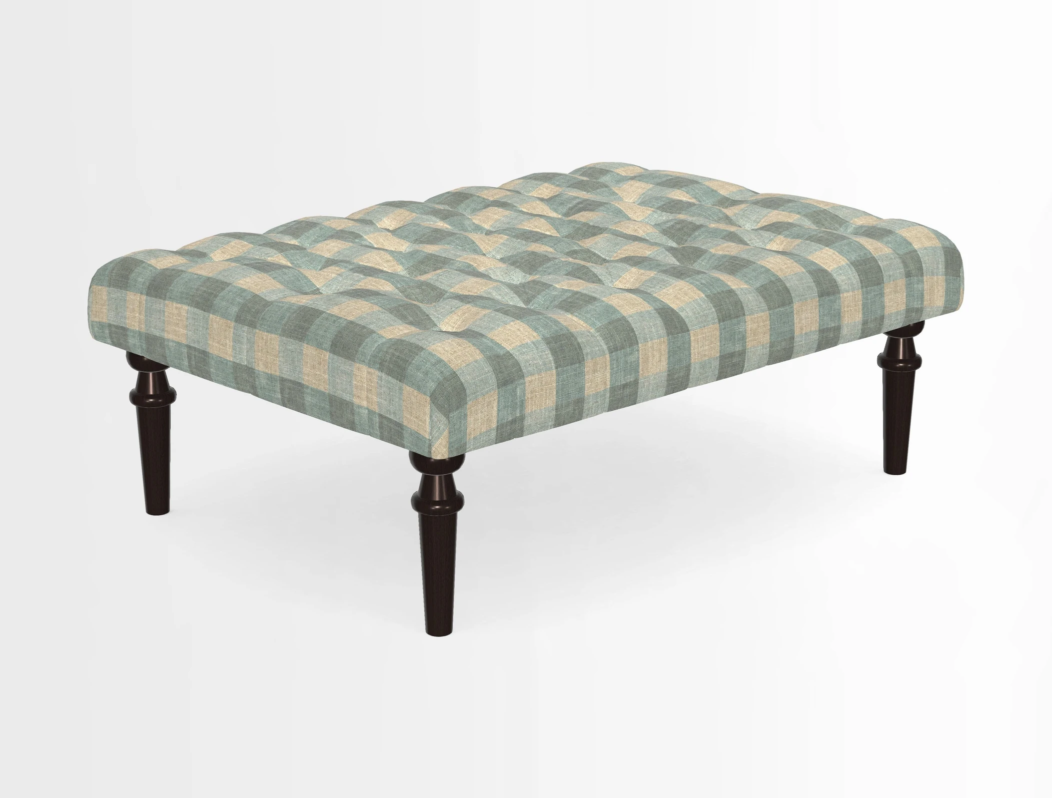 Pentlow Footstool in Mulberry Pompadour Floral Velvet Spice