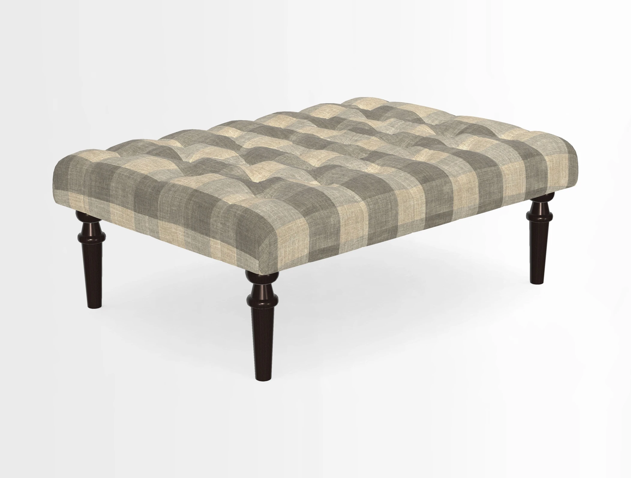 Pentlow Footstool in Mulberry Pompadour Floral Velvet Spice