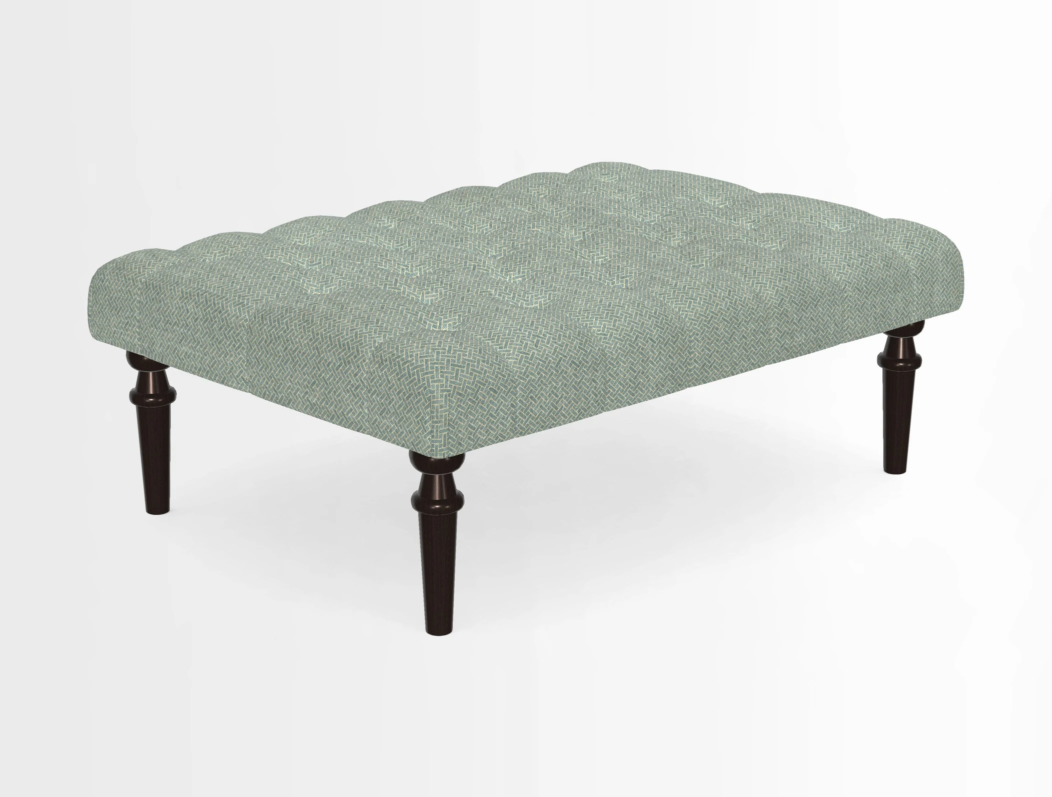 Pentlow Footstool in Mulberry Pompadour Floral Velvet Spice