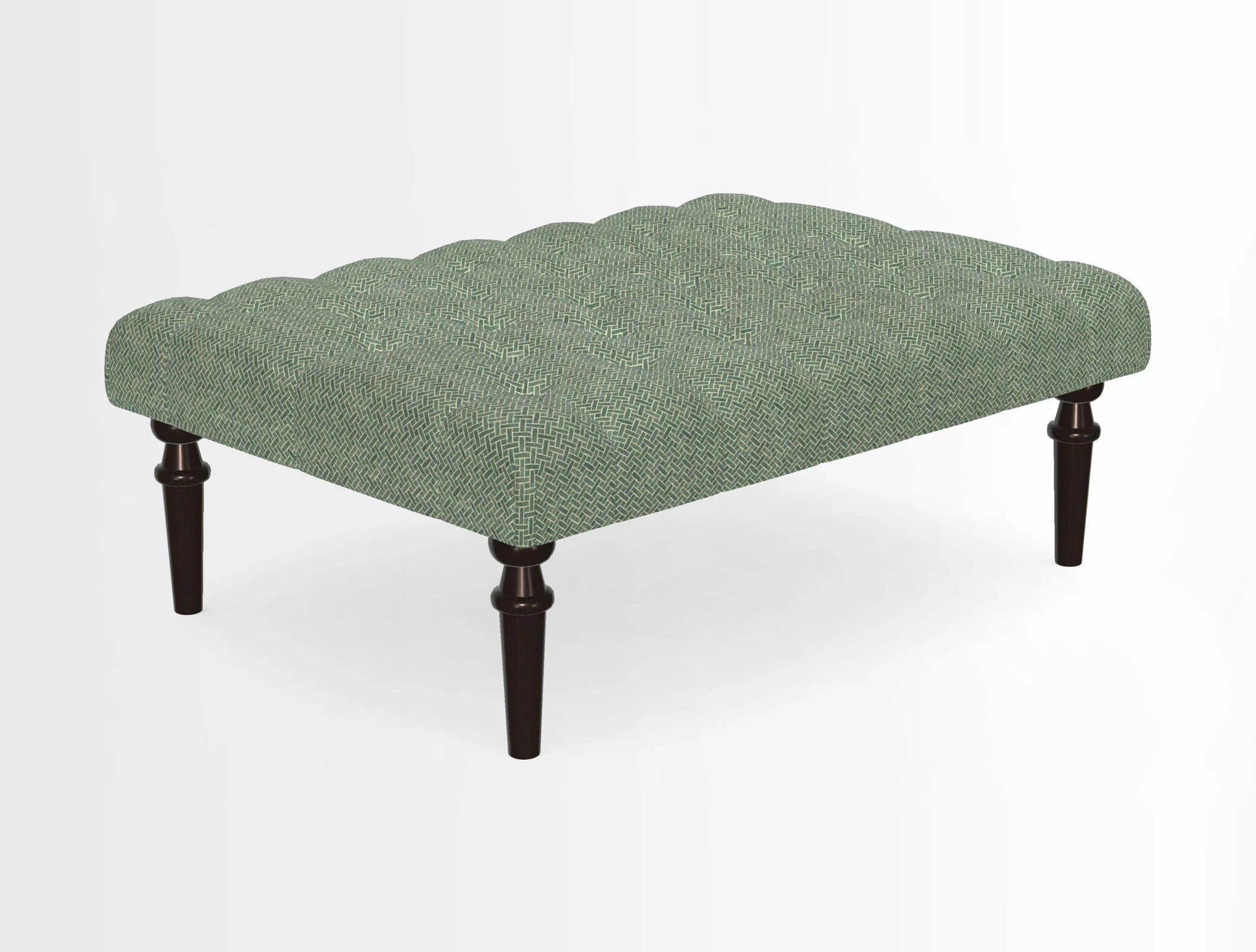 Pentlow Footstool in Mulberry Pompadour Floral Velvet Spice
