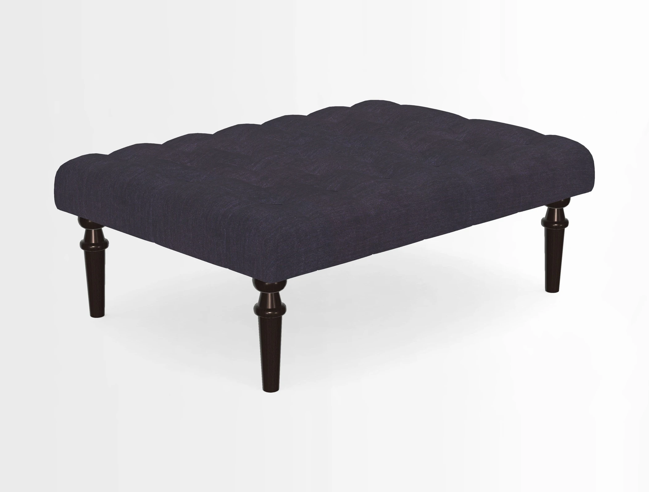 Pentlow Footstool in Mulberry Pompadour Floral Velvet Spice