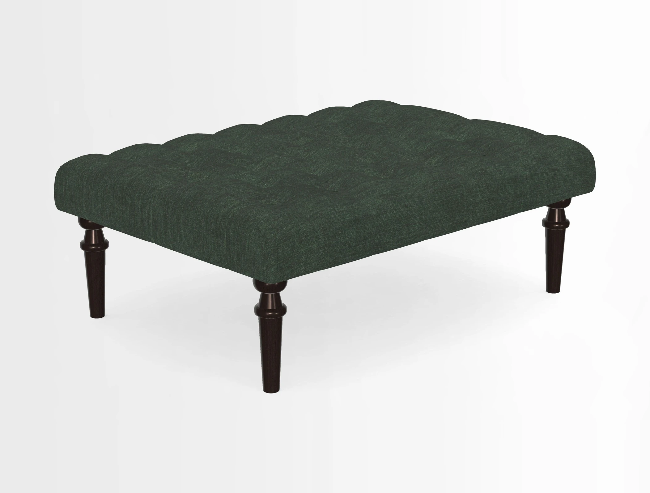 Pentlow Footstool in Mulberry Pompadour Floral Velvet Spice
