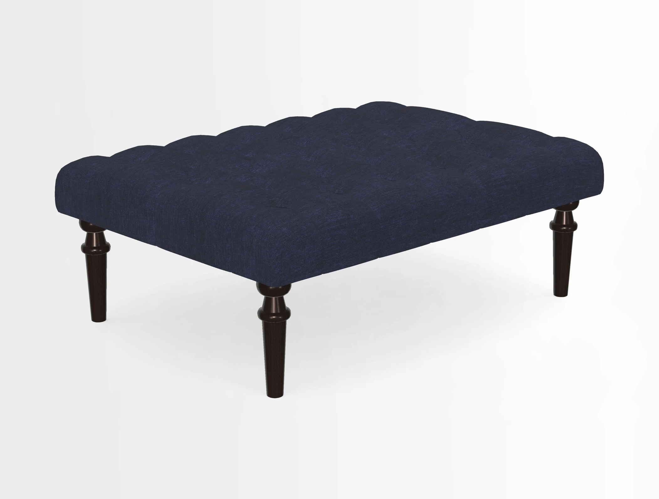 Pentlow Footstool in Mulberry Pompadour Floral Velvet Spice